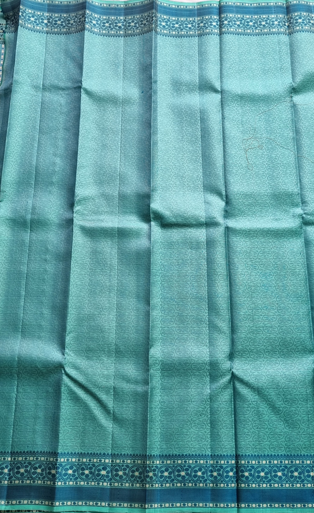 Kanjivaram Silk bluish grey Meenakari threadwork