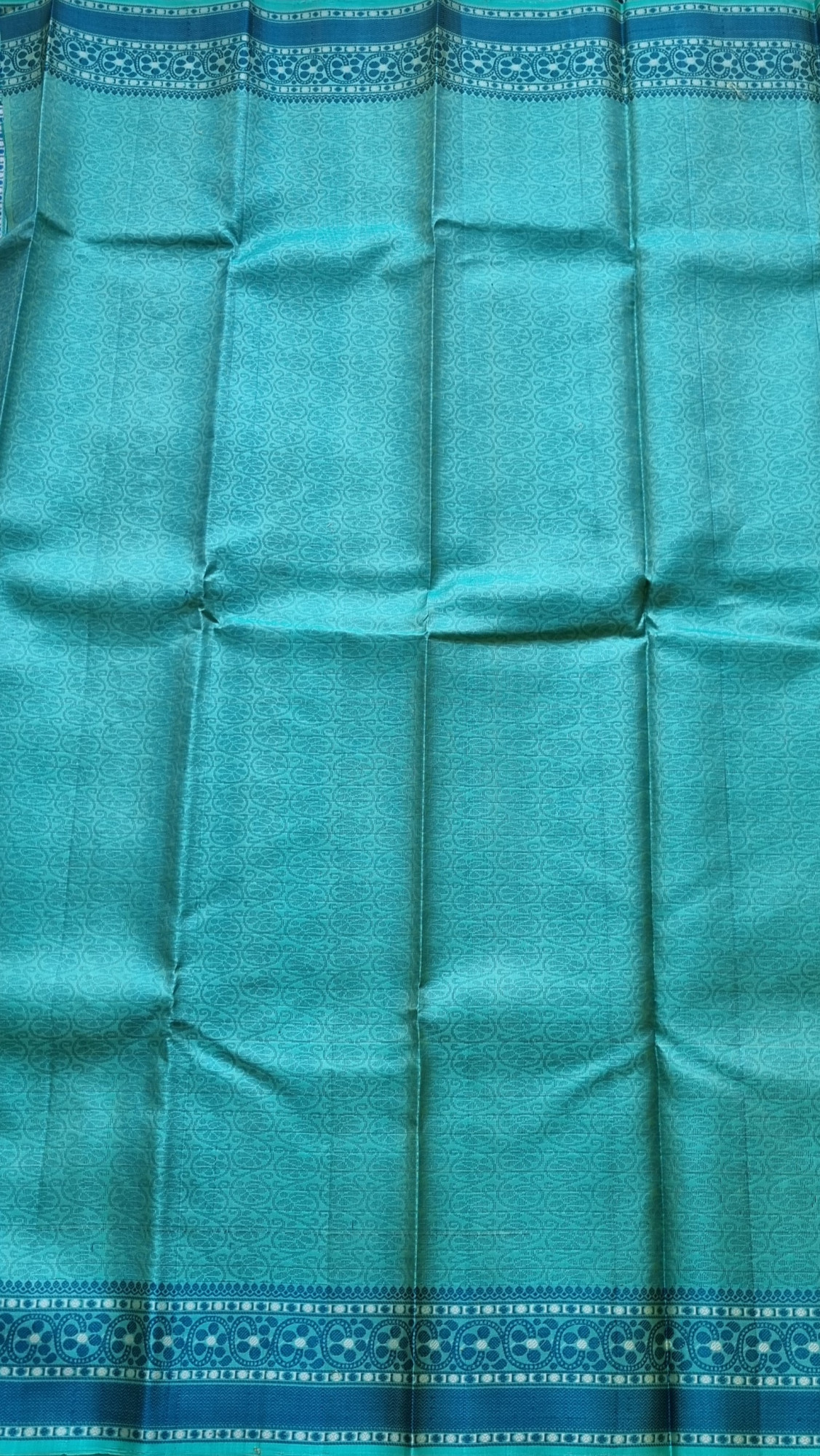 Kanjivaram Silk lime yellow Meenakari threadwork