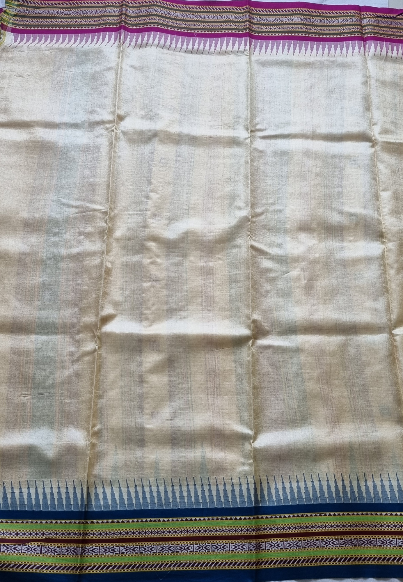 Vidarbha tasar Karvati kinar Ganga Jamuna with Jhala pallu