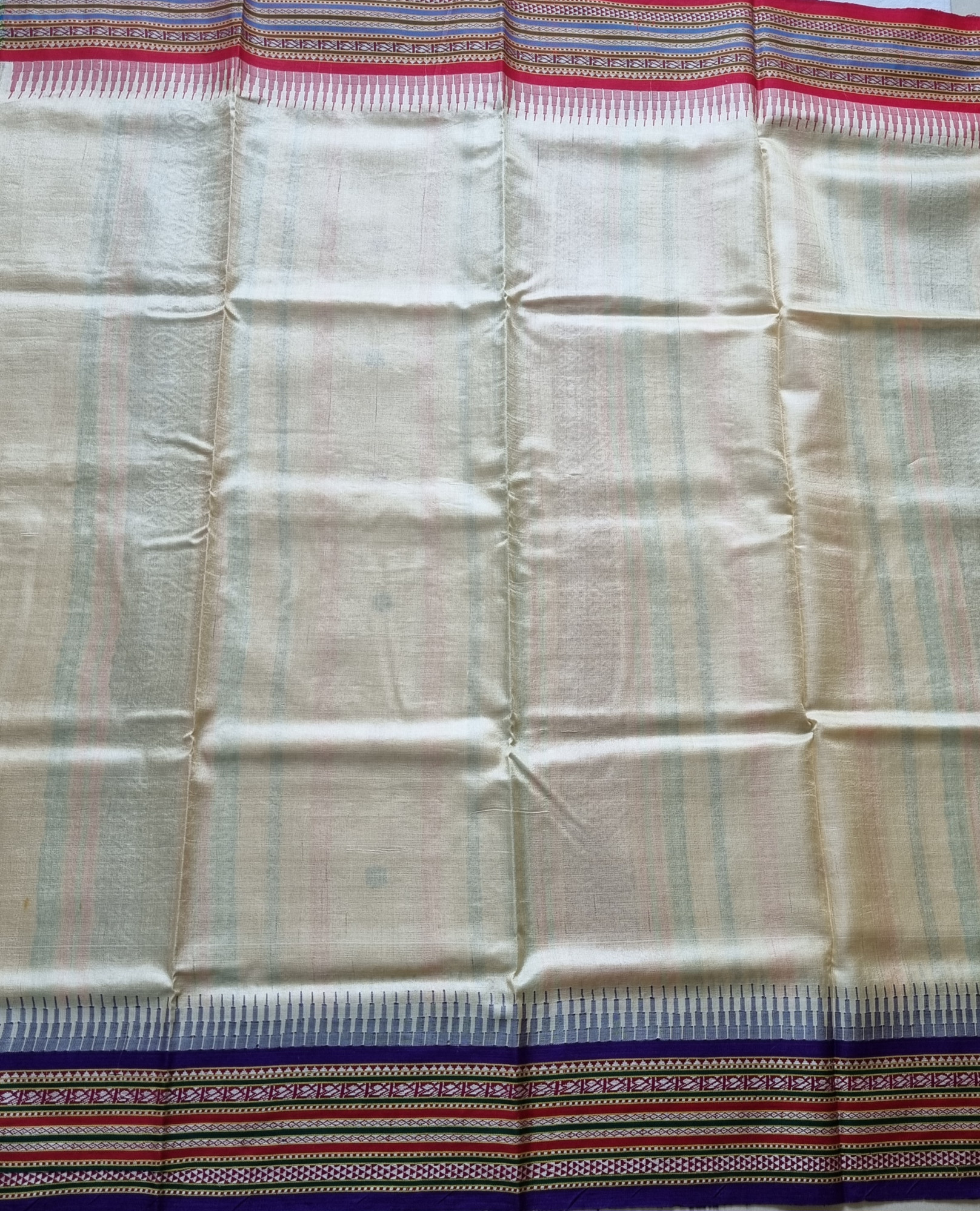 Vidarbha tasar Karvati kinar Ganga Jamuna with Jhala pallu