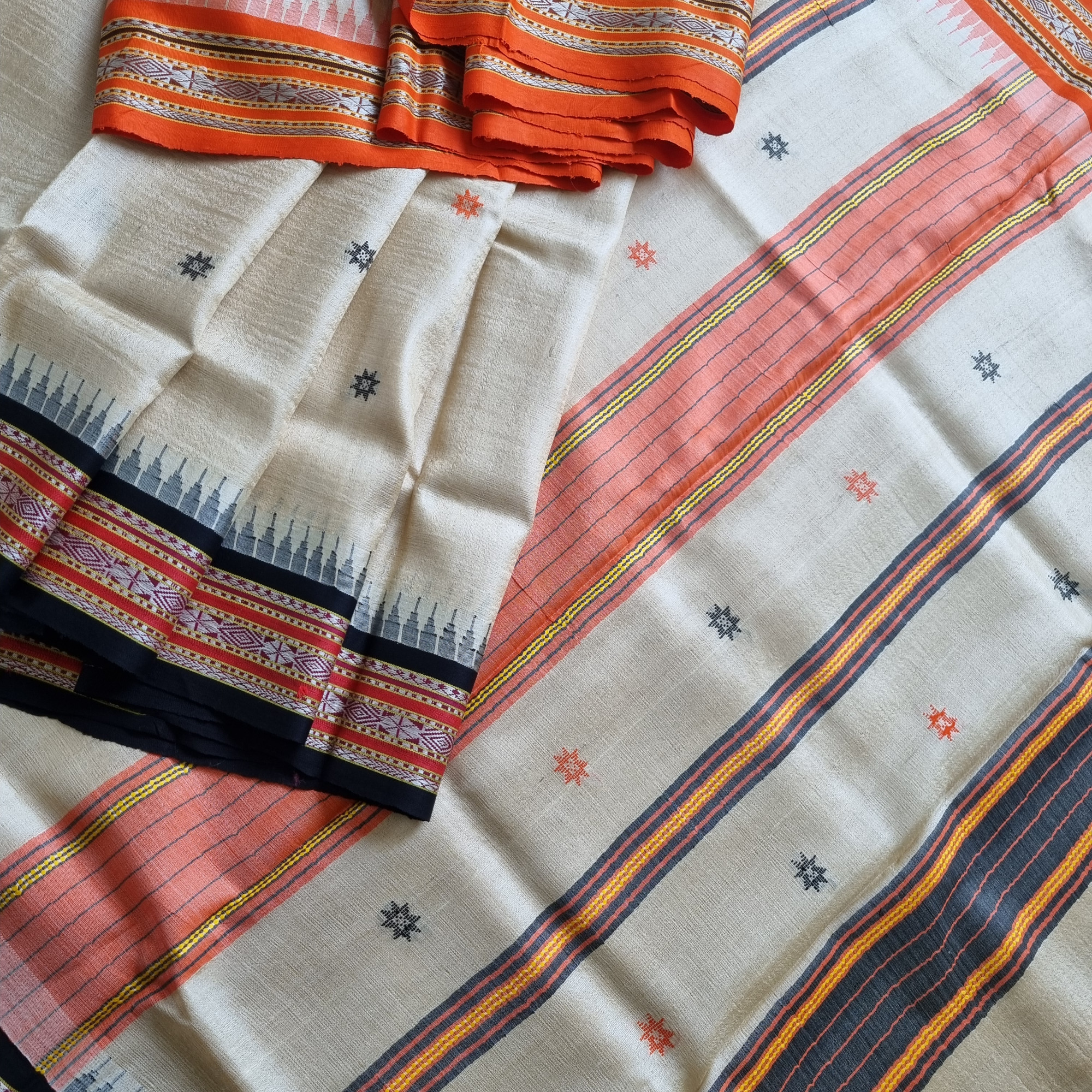 Vidarbha tasar Karvati kinar Ganga Jamuna with buttas