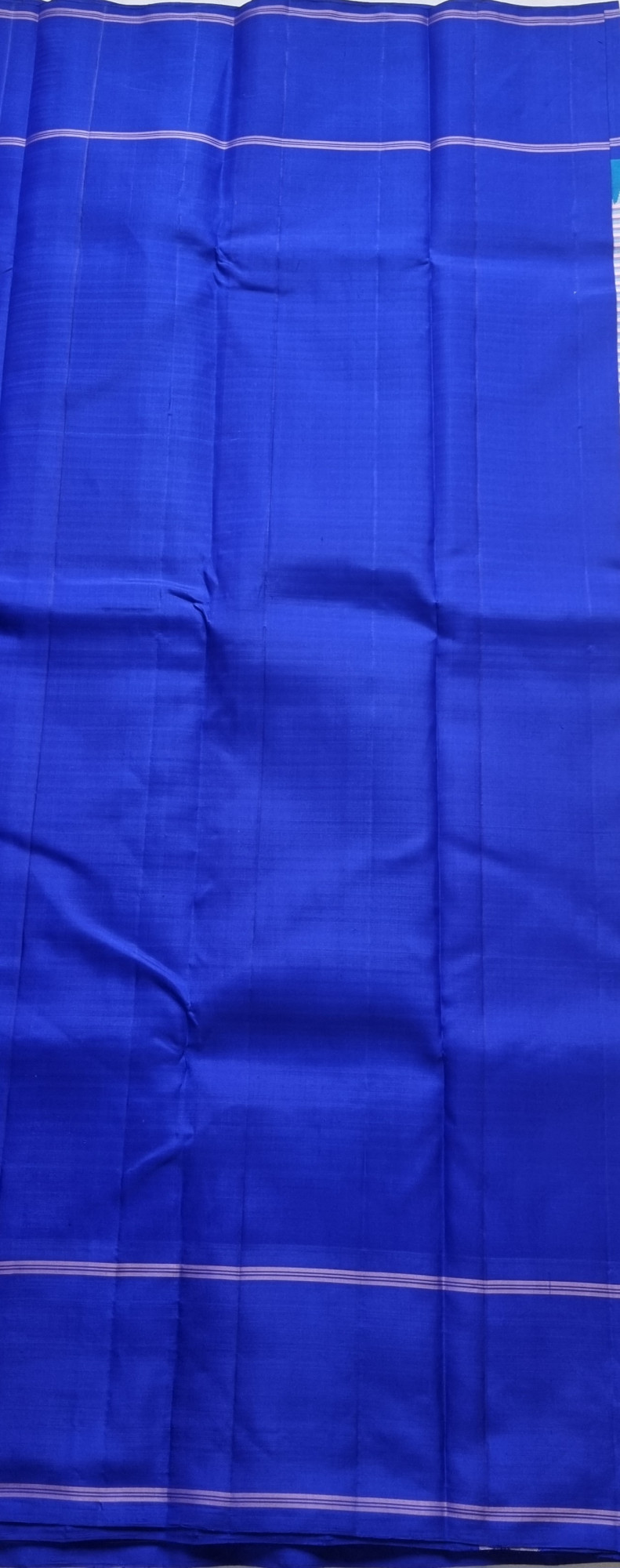 Kanjivaram Korvai pastel stripes