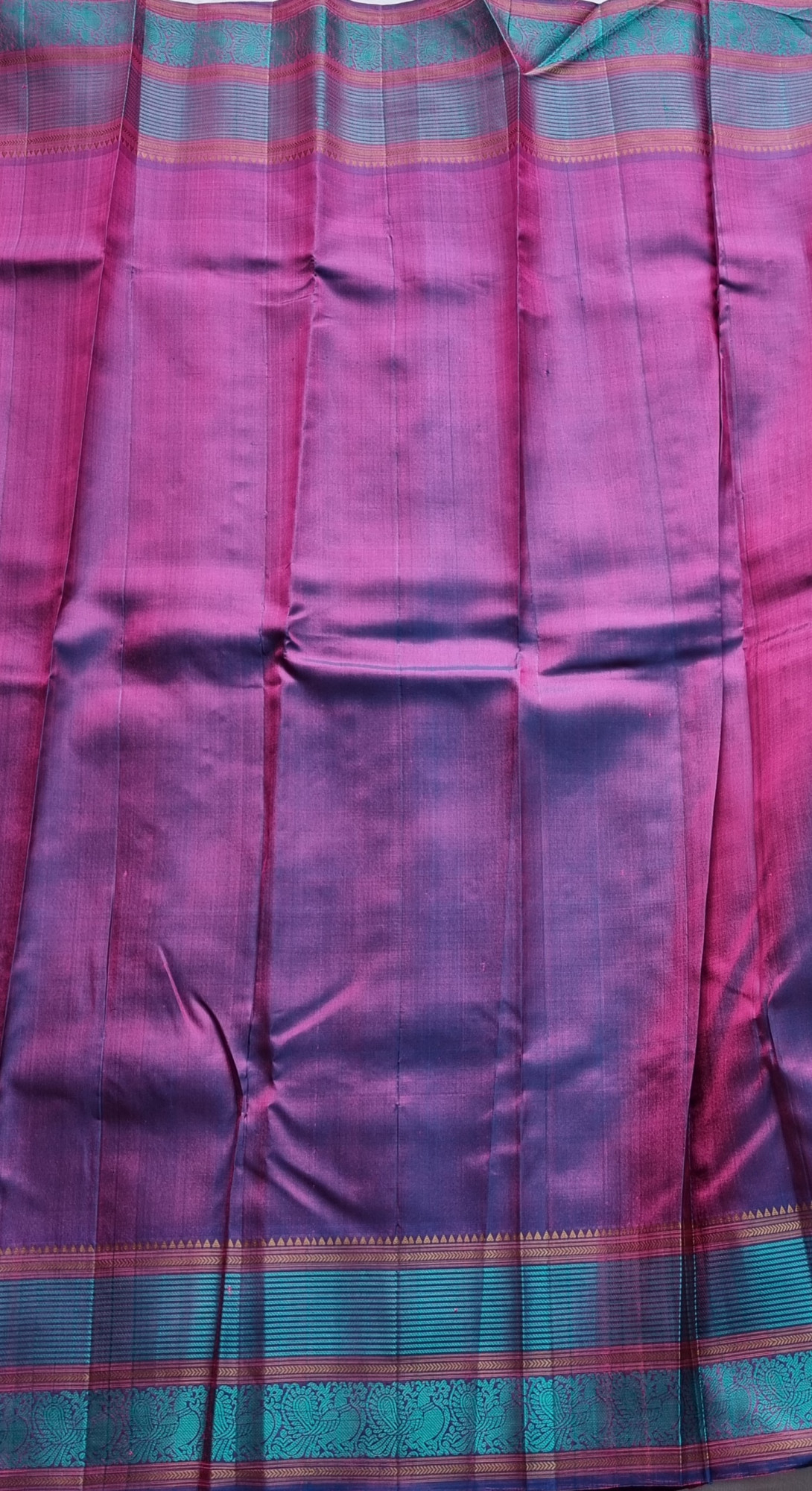 Kanjivaram Silk pink threadwork