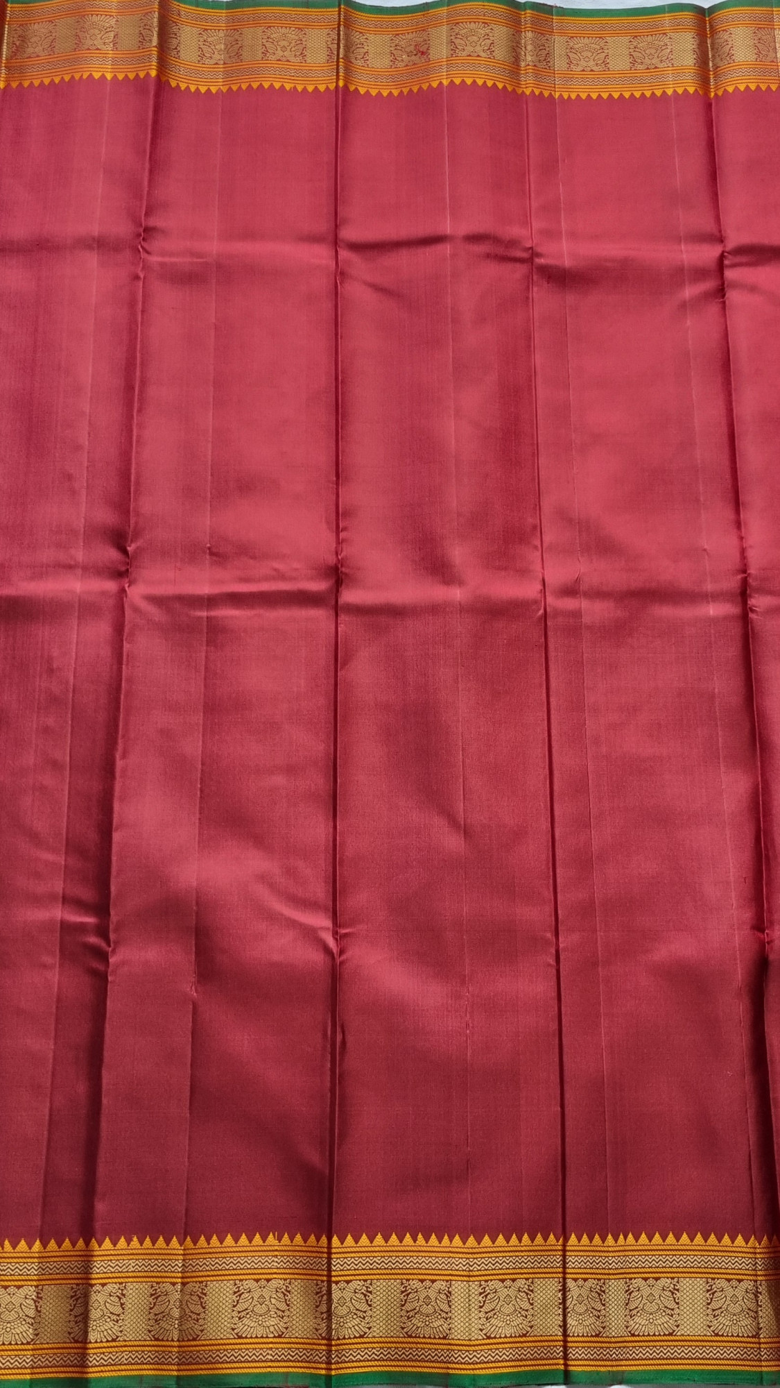 Kanjivaram Silk maroon threadwork