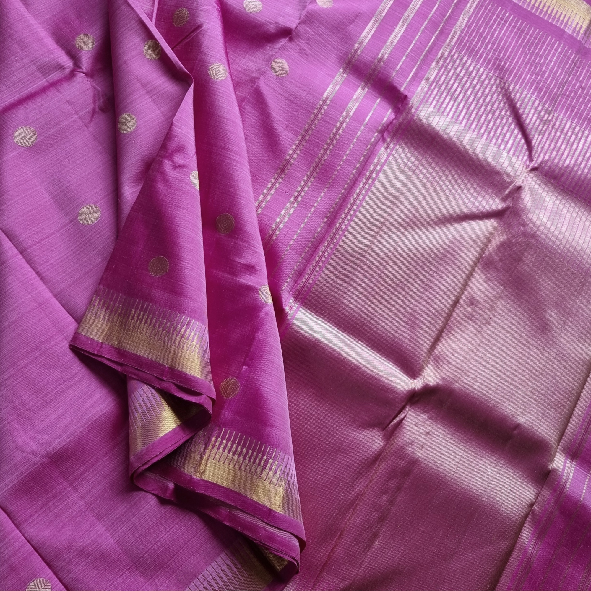 Kanjivaram silk mauve pink