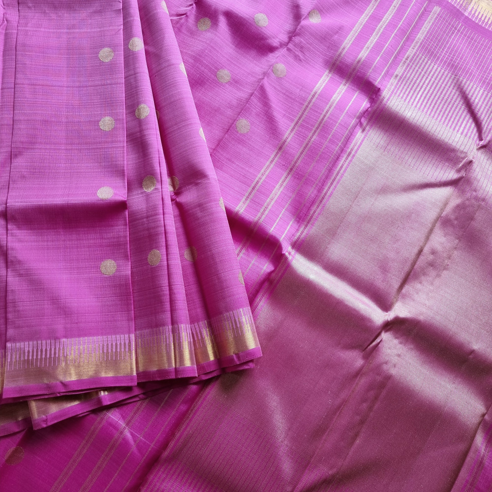 Image of Kanjivaram silk mauve pink