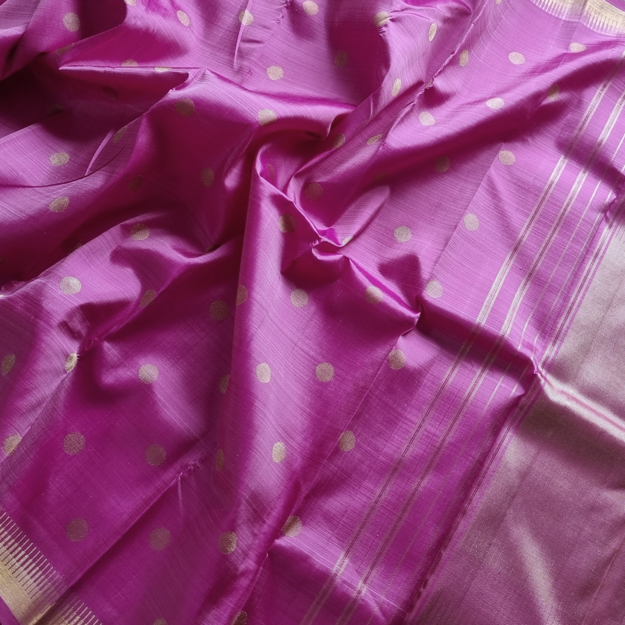 Kanjivaram silk mauve pink