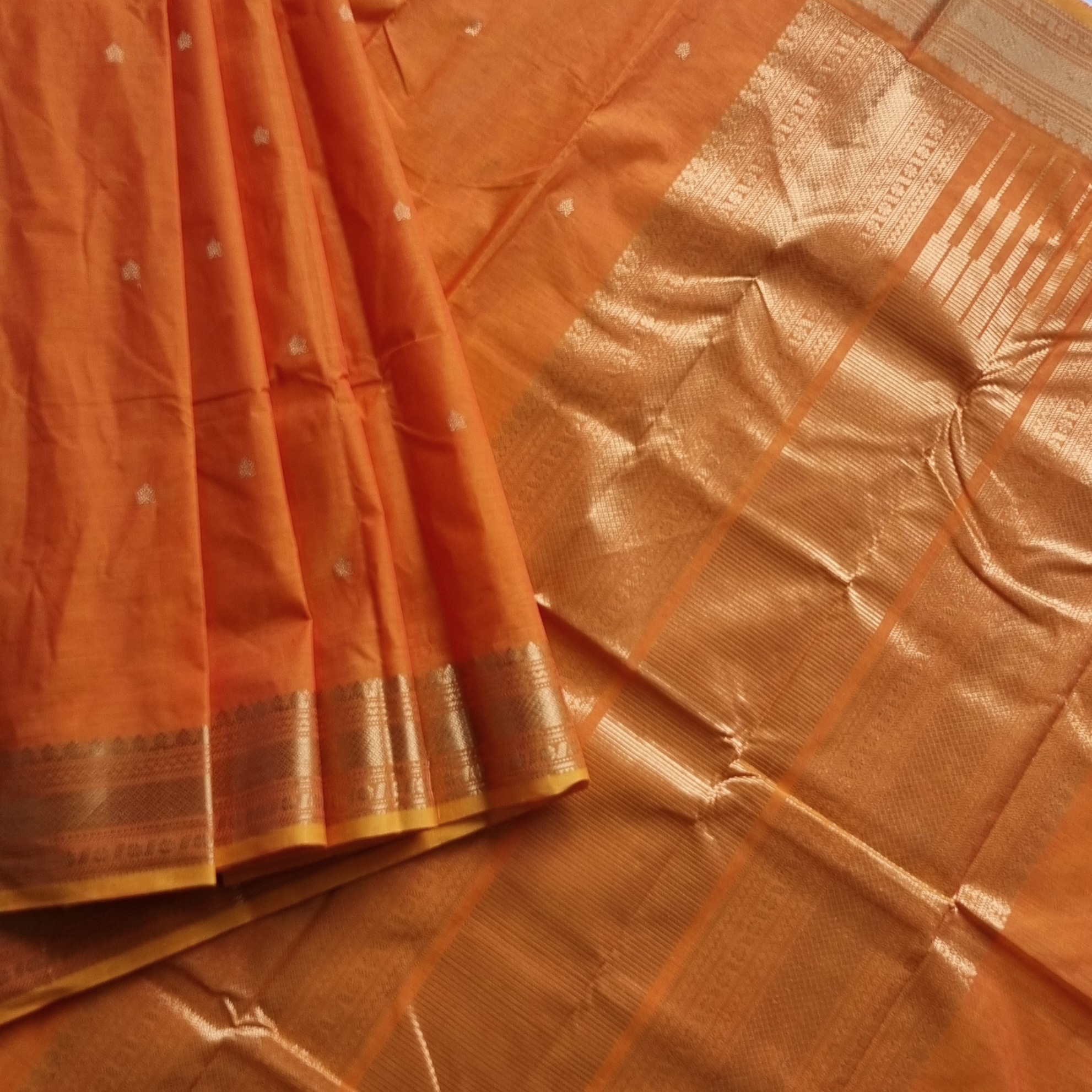 Kanchi Cotton light shot Orange