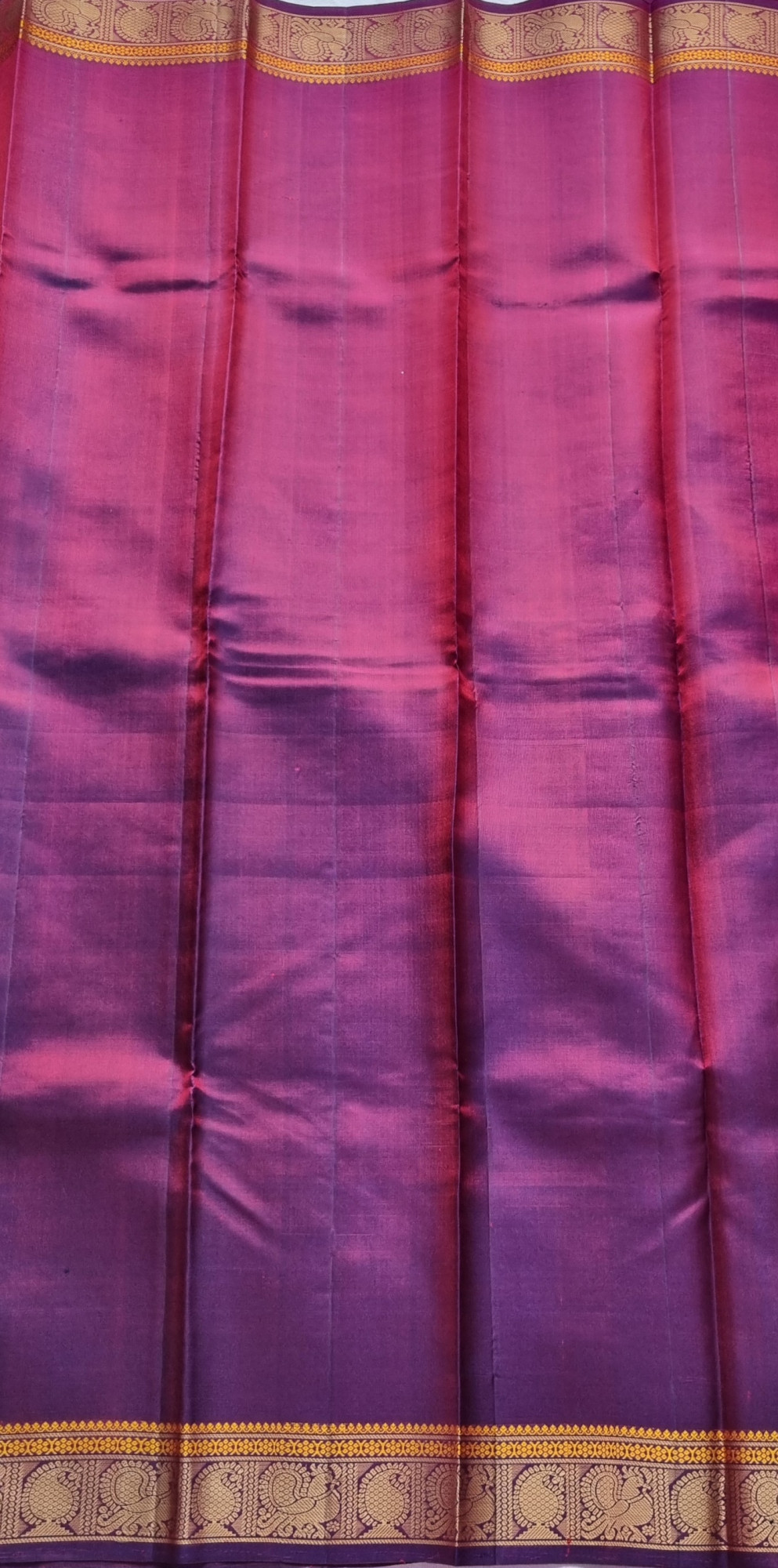 Kanjivaram Silk pretty pink threadwork