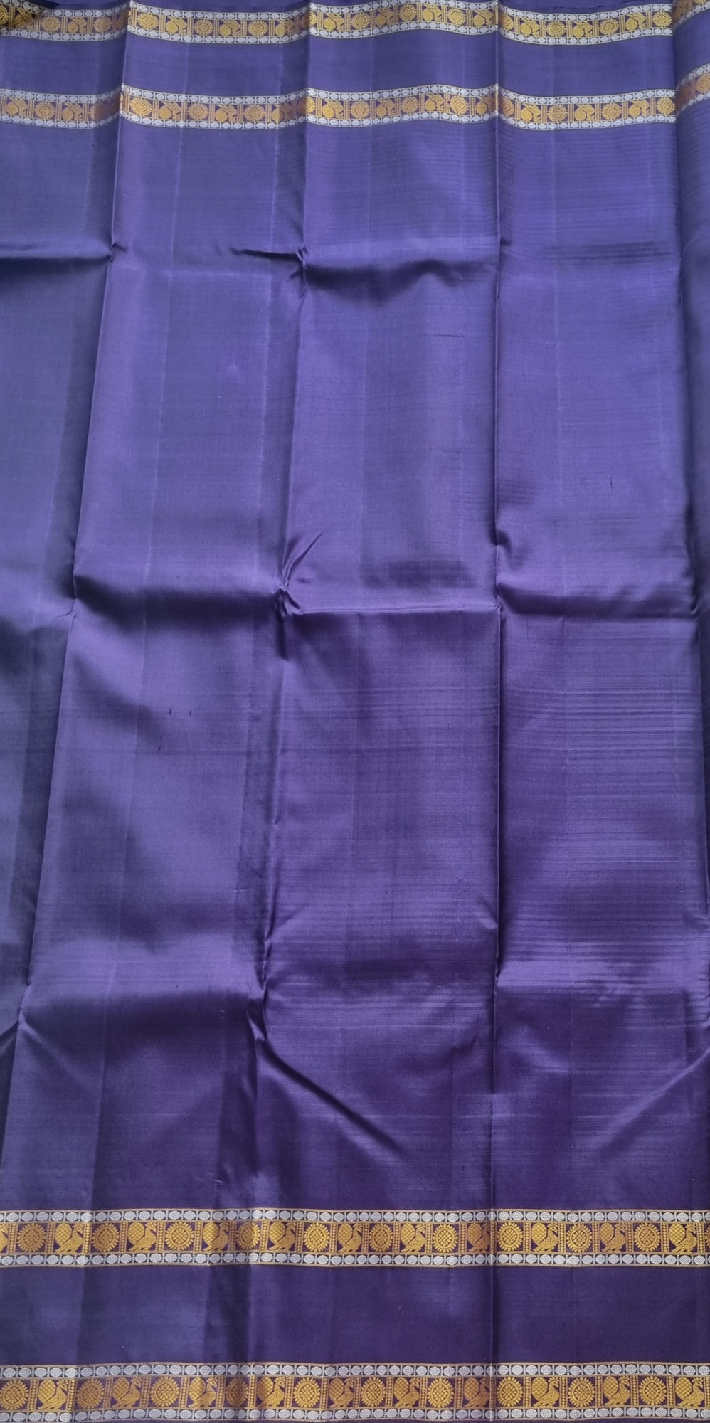 Kanjivaram Silk Korvai threadwork - Master weaver series