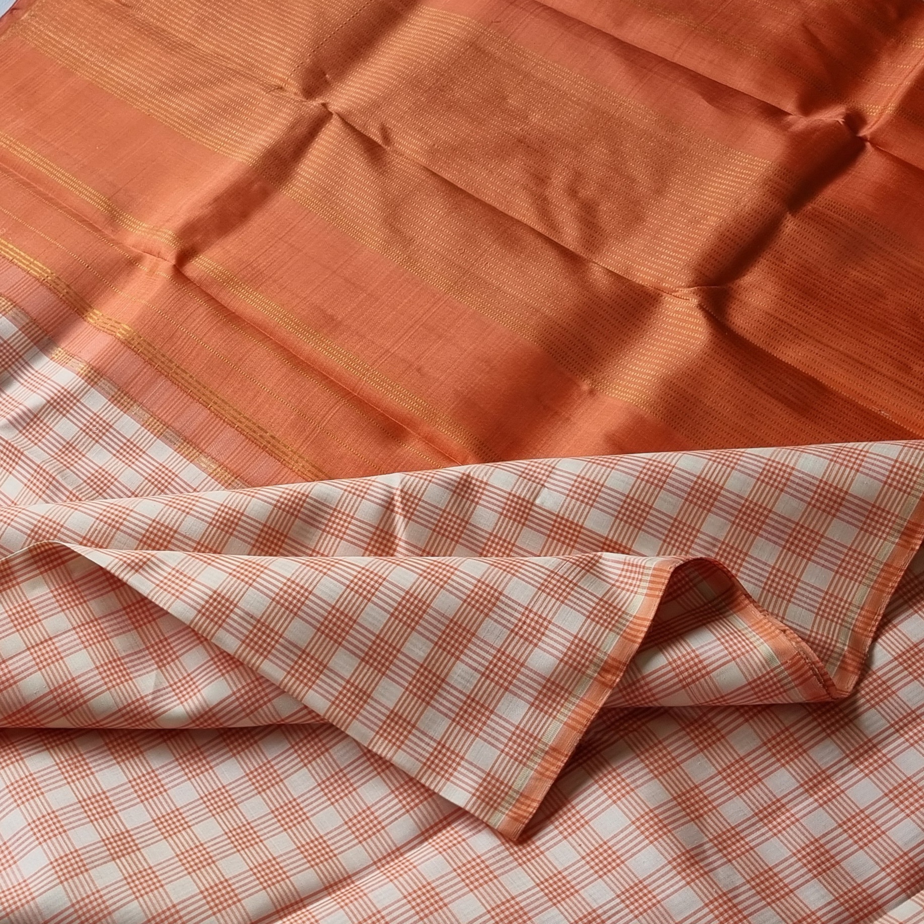 Kanjivaram Silk  tartan
