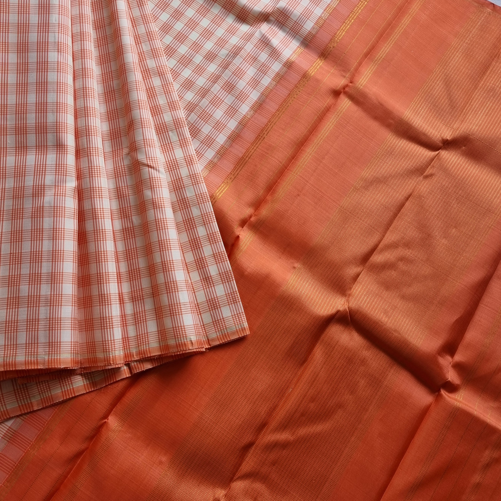 Kanjivaram Silk  tartan