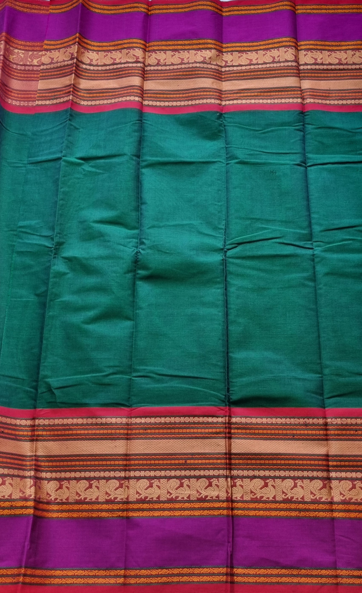 Manthulir  Kanchi cotton with Annam borders