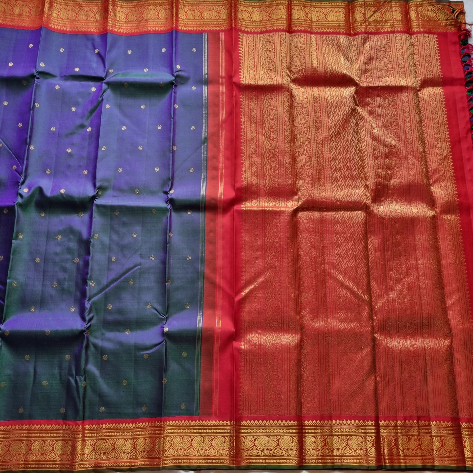 Kanjivaram Silk Mayil Kazhuththu Korvai