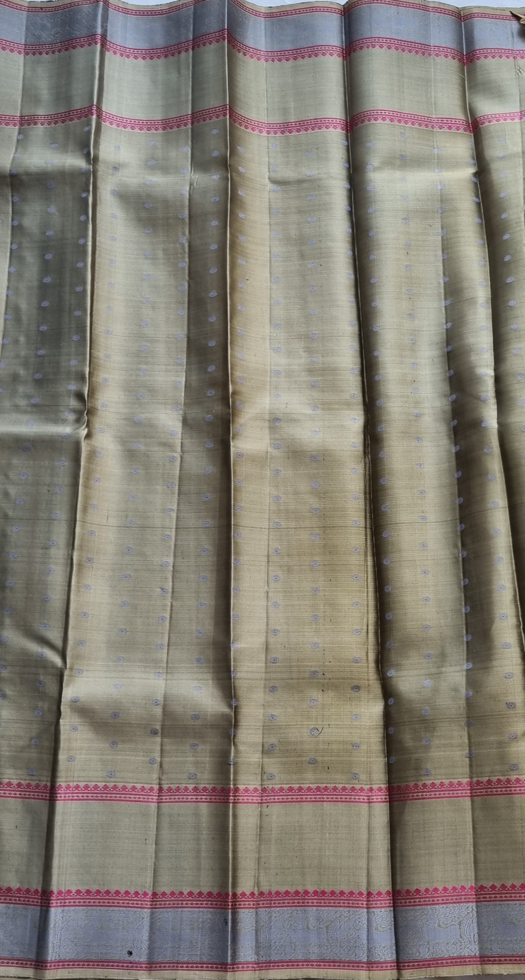 Kanjivaram Silk green threadwork