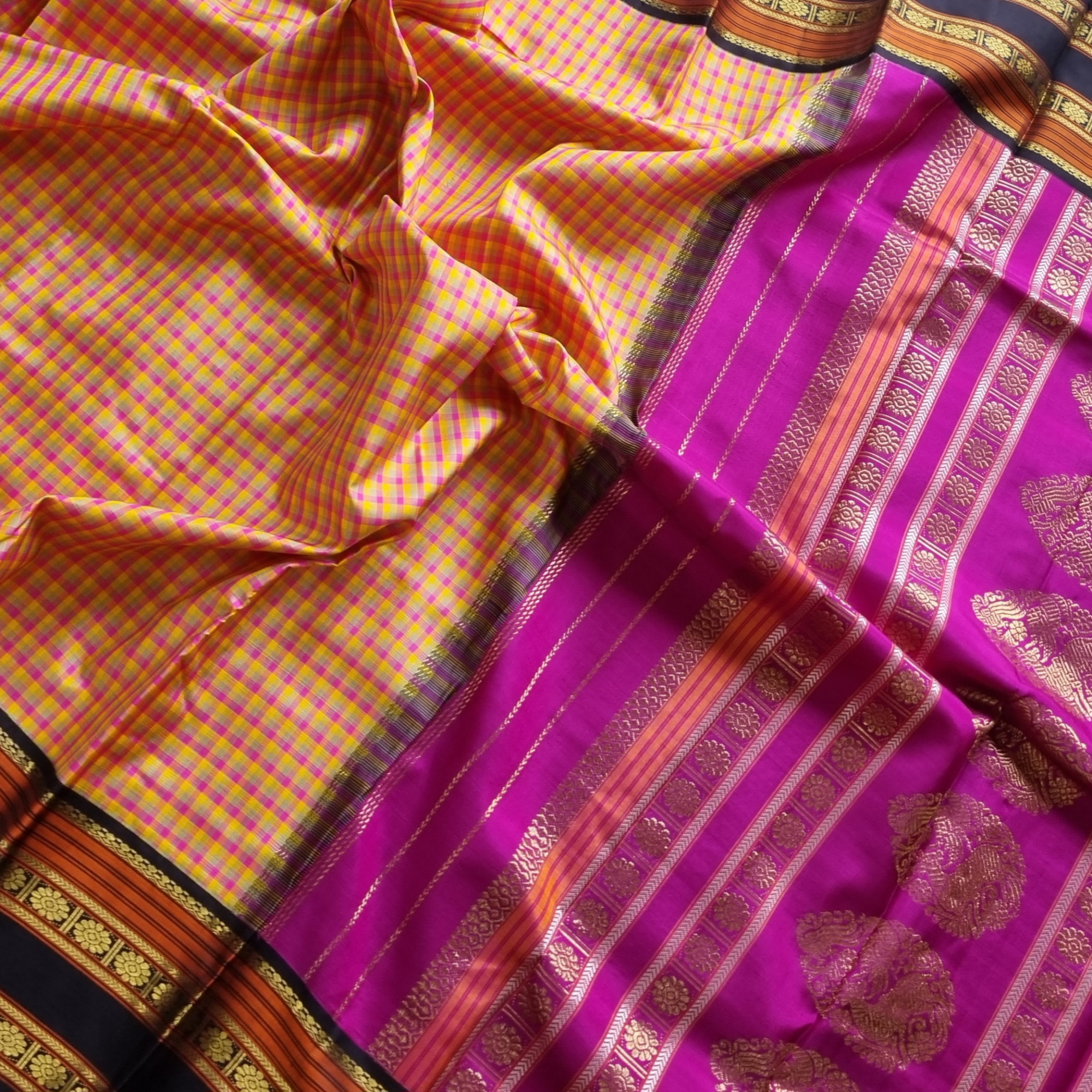 Exclusive Kattam Kanjivaram Korvai Master weaver series