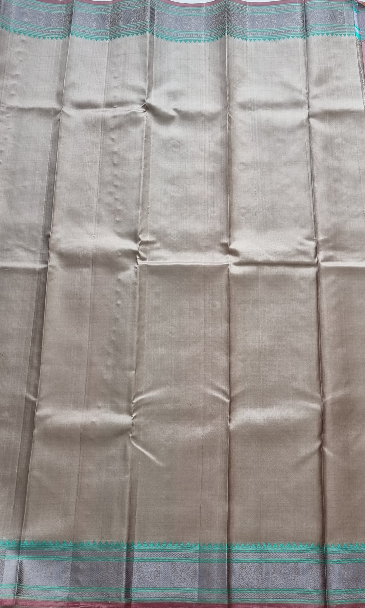 Kanjivaram Silk elegant pastel threadwork
