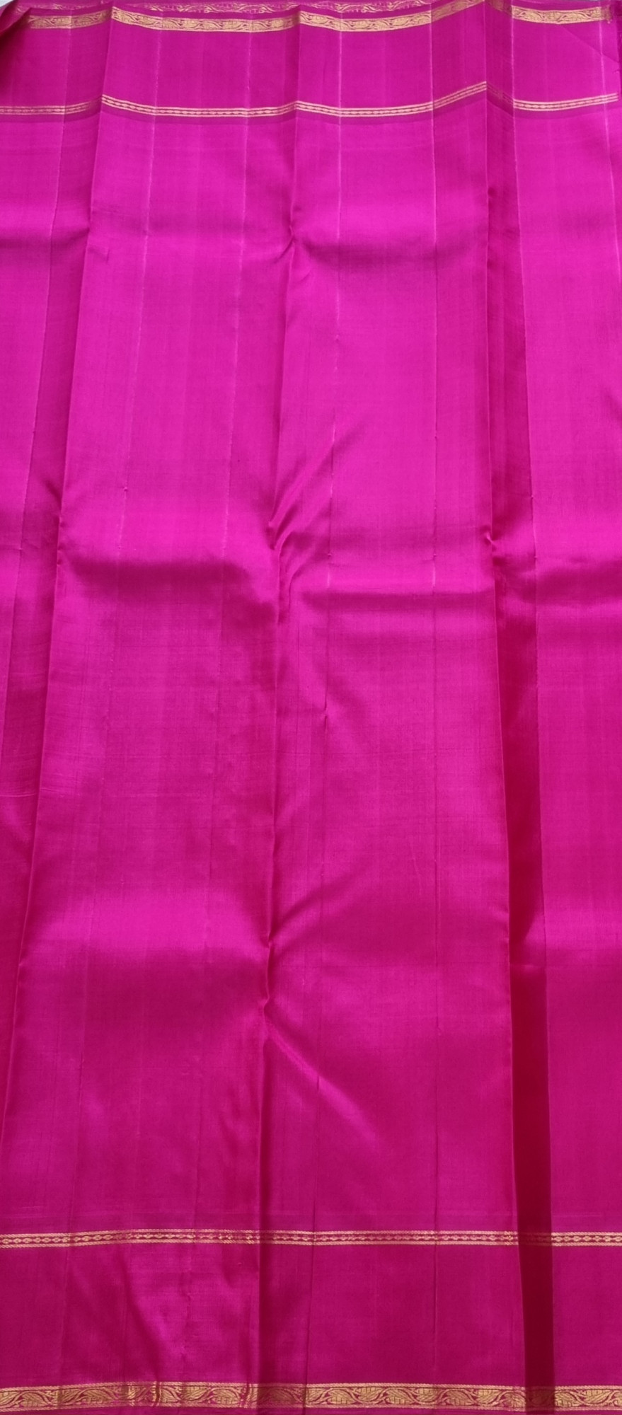 Beautiful Kanjivaram silk orange and magenta