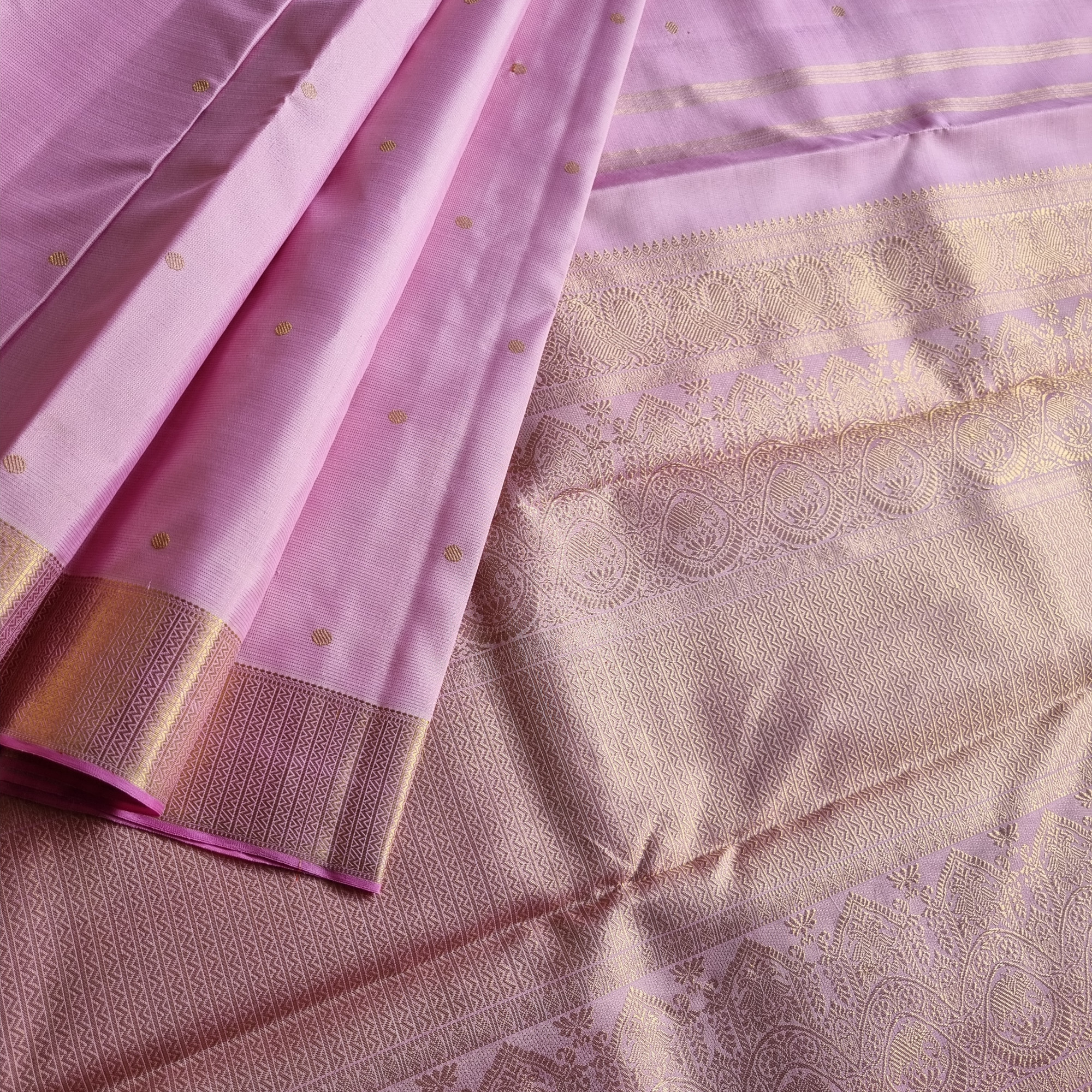 Kanjivaram Silk pink Vaira Oosi