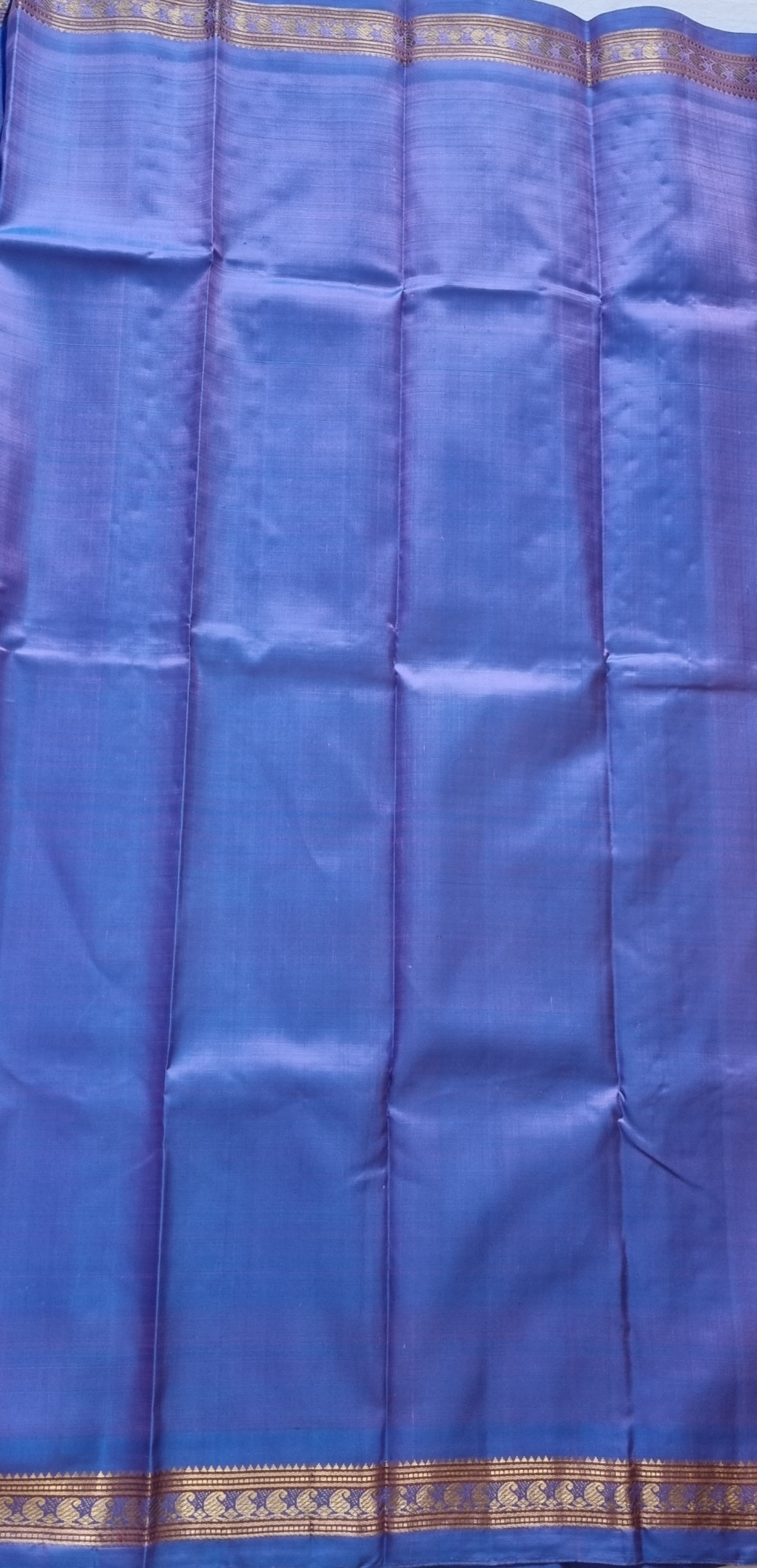 Kanjivaram Silk fresh shot blue