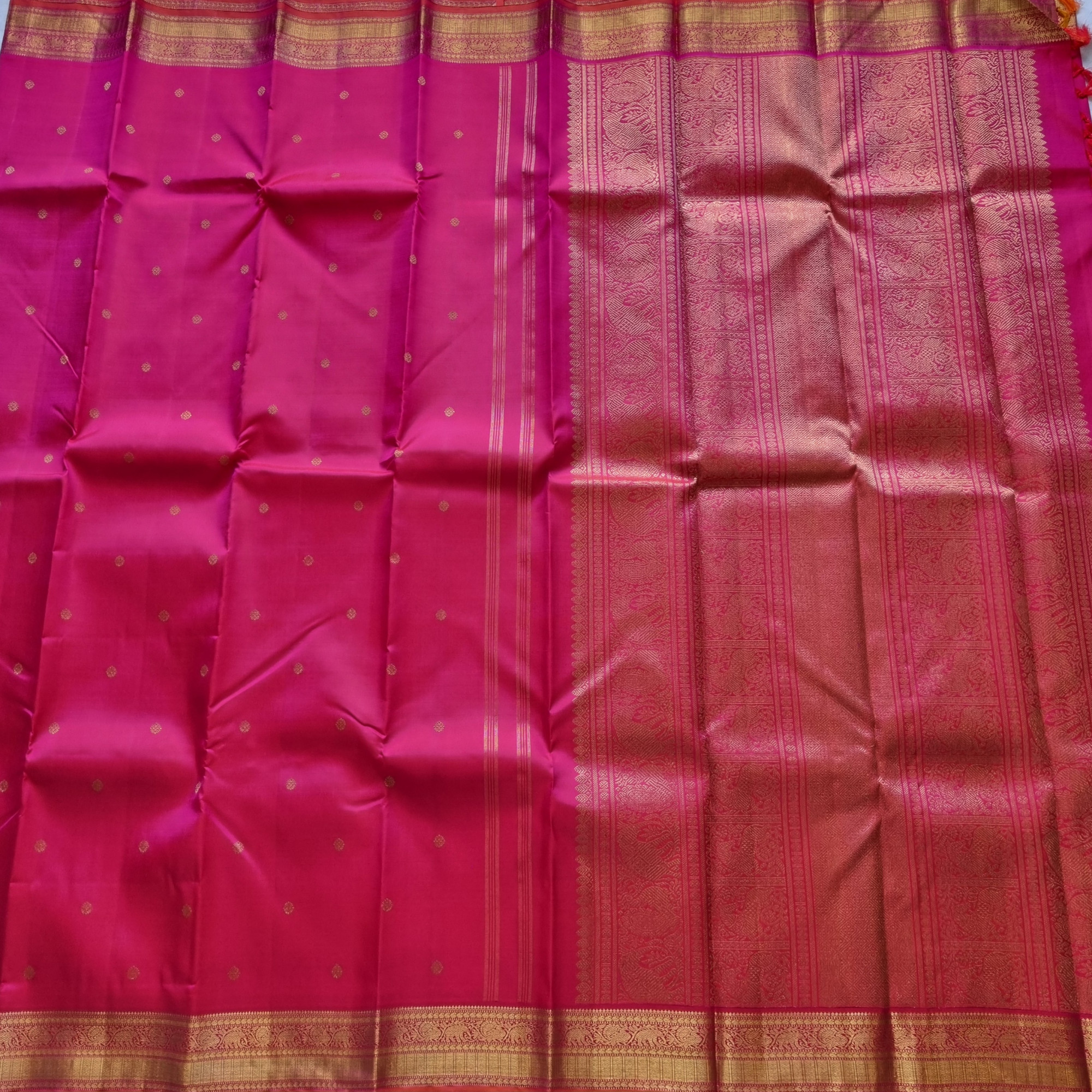 Kanjivaram Silk festive pink