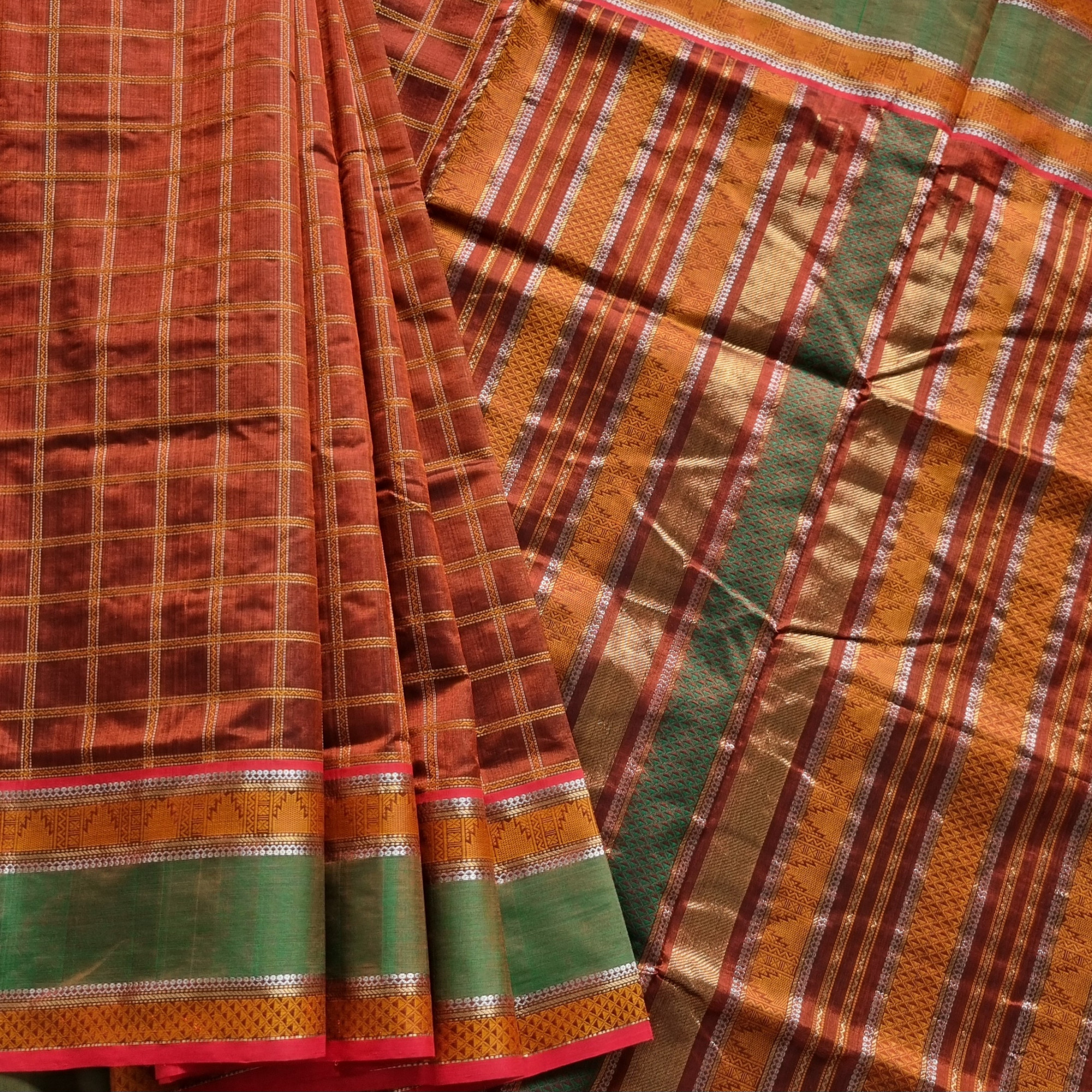 Kanchi Silkcotton Rust kattam