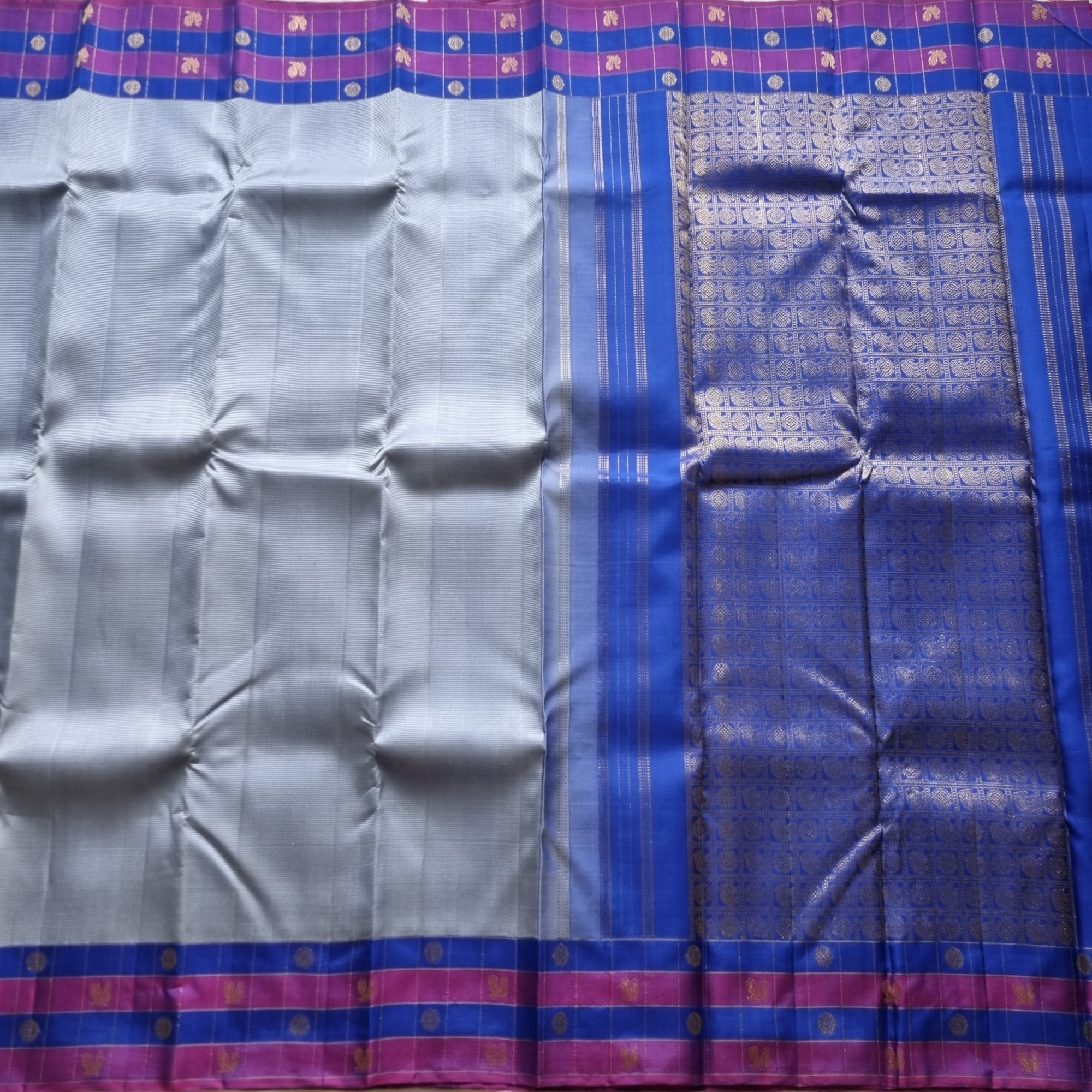 Kanjivaram Silk with Kodu and Kattam