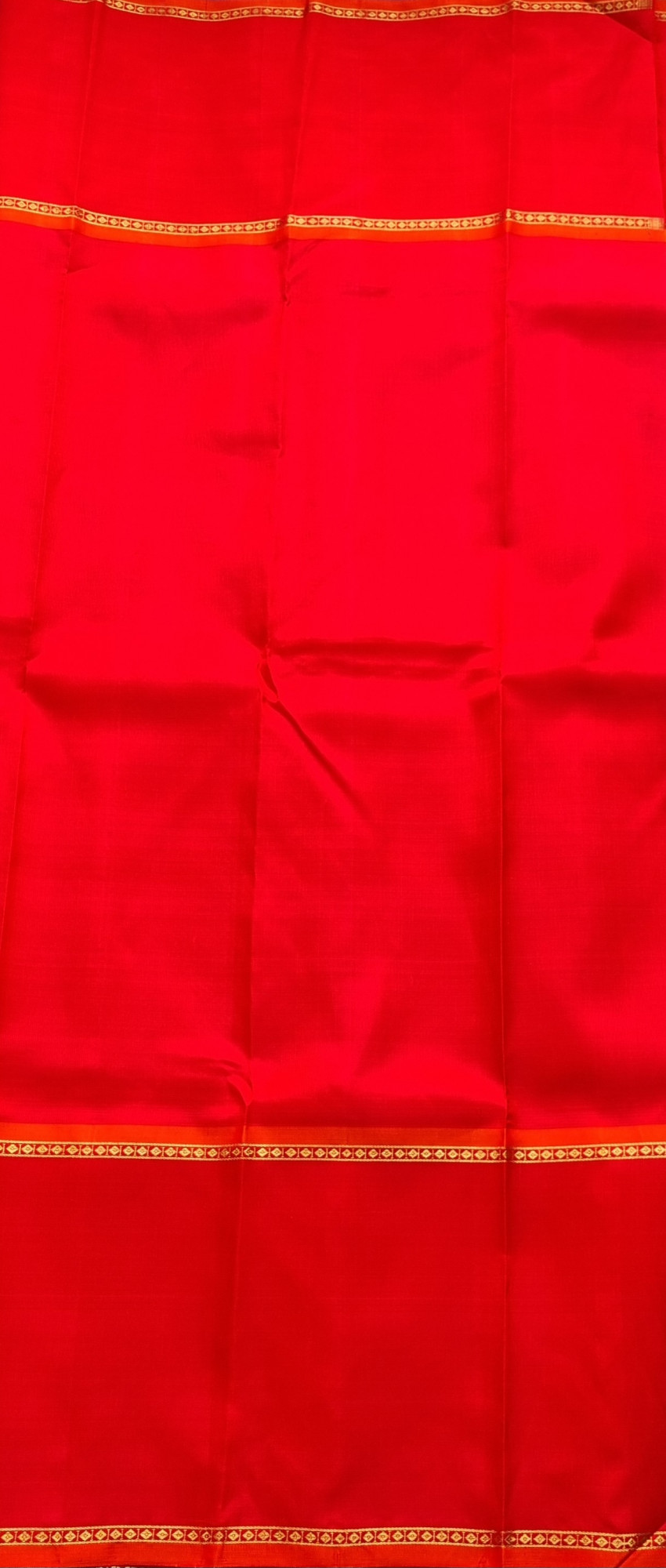 Kanjivaram Silk green and red Korvai