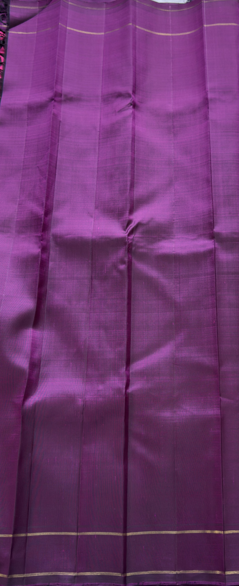 Kanjivaram Silk pink and shot purple Mazhai thuli