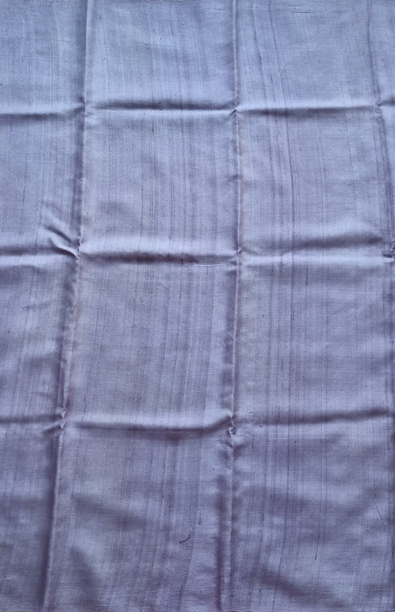 Handcrafted Lehariya on tussar periwinkle