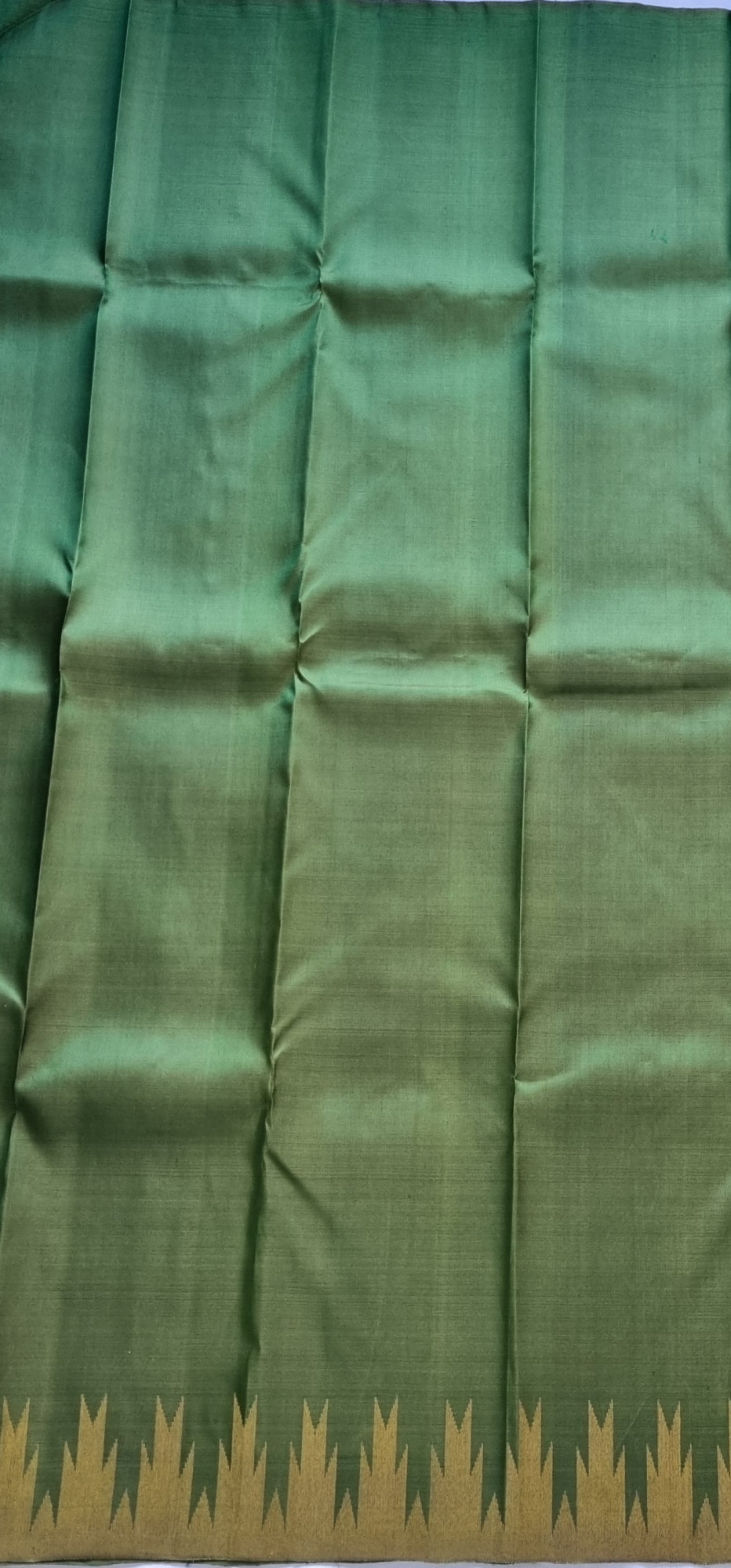 Kanjivaram silk 8 kol moss green