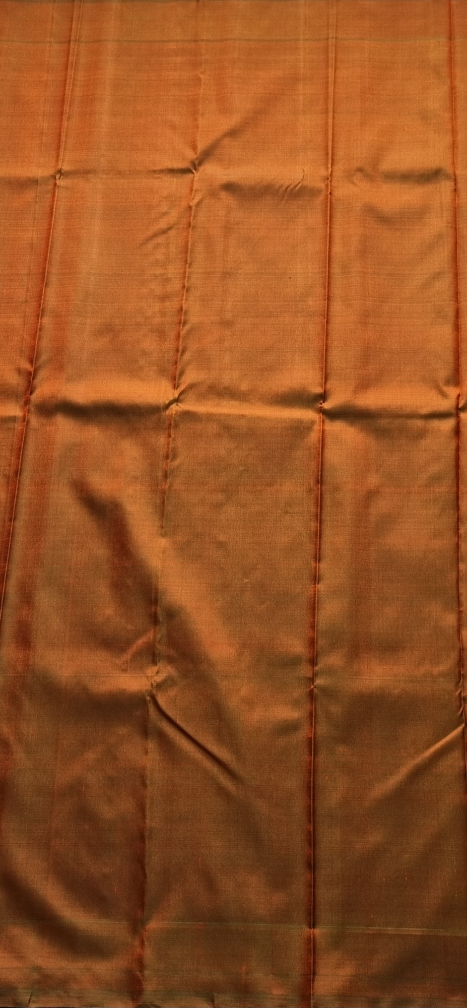 Kanjivaram Silk yellow and shot brown