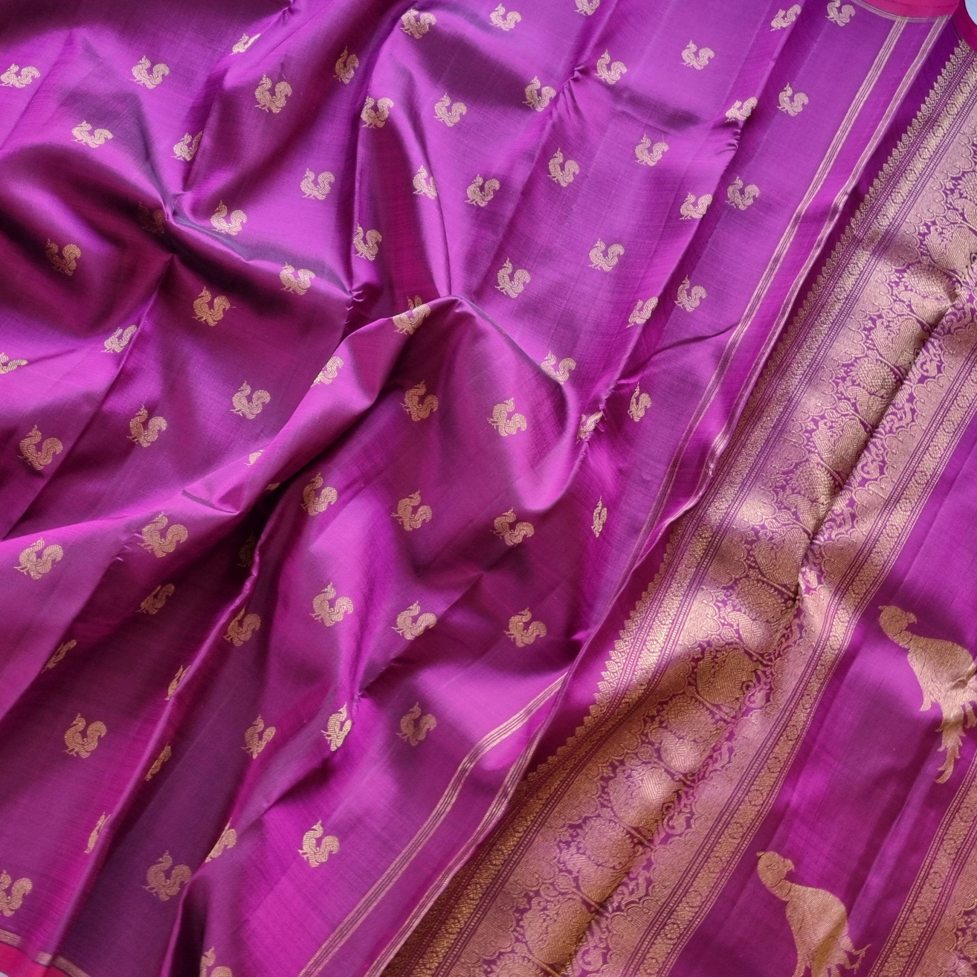 Kanjivaram Silk Kalashetra kili