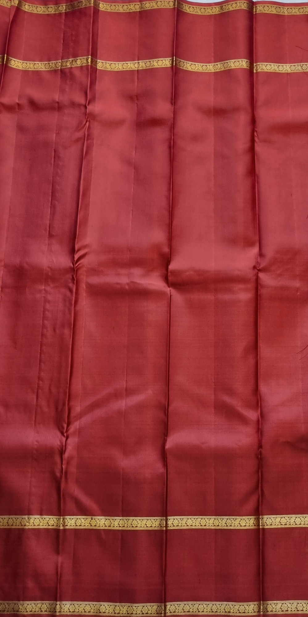 Kanjivaram Silk rare deep terracotta maroon