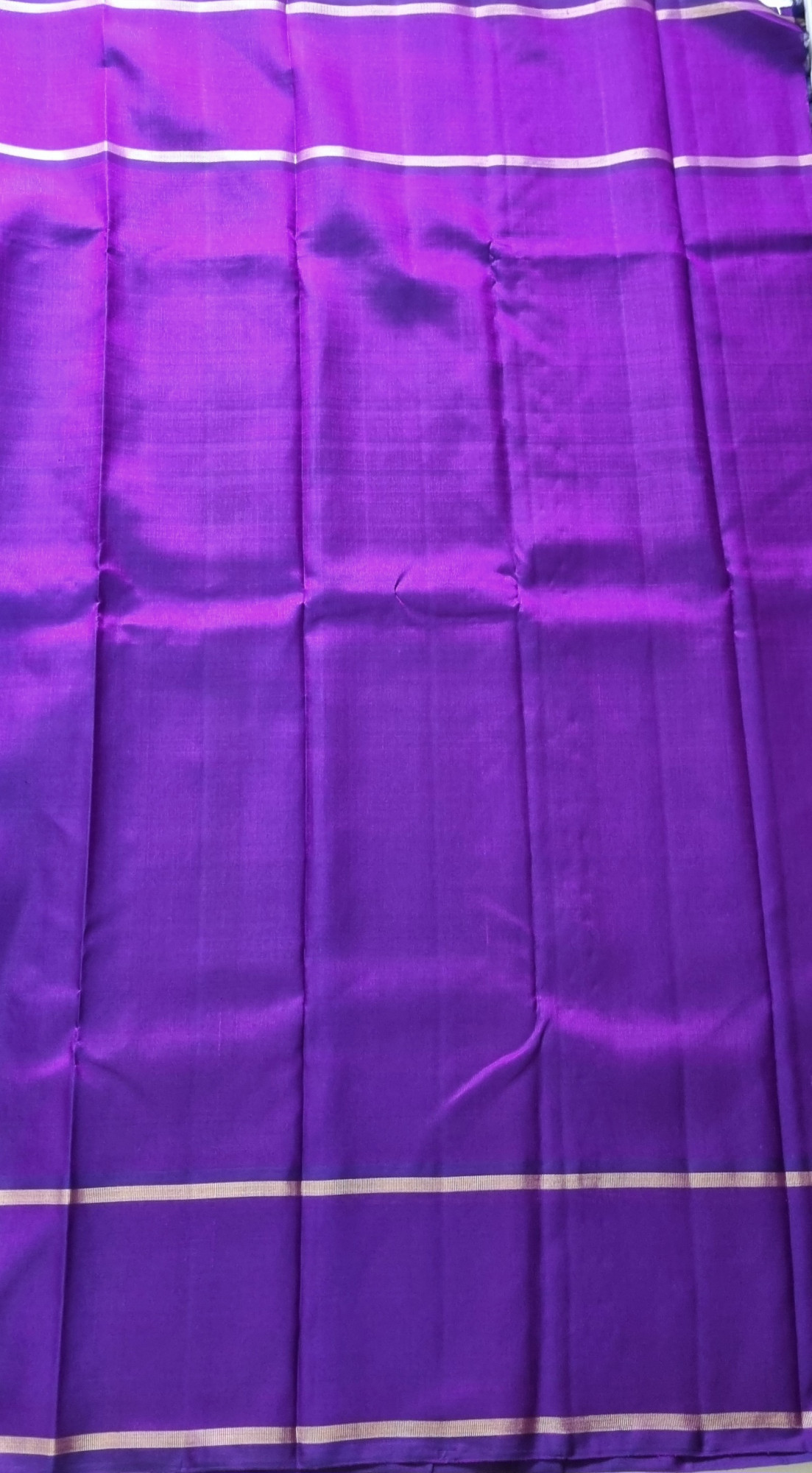 Kanjivaram Silk saree rich purple stripes