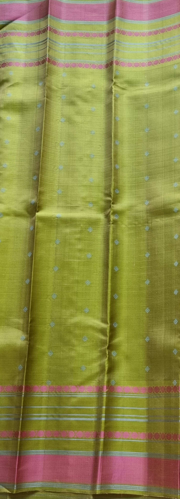 Kanjivaram Silk pastel threadwork
