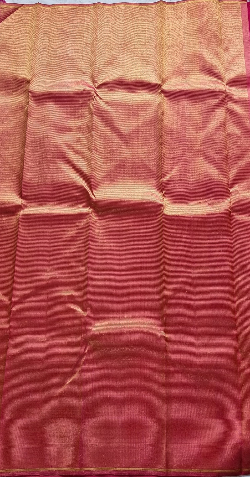 Kanjivaram Silk lotus pink paisley pallu