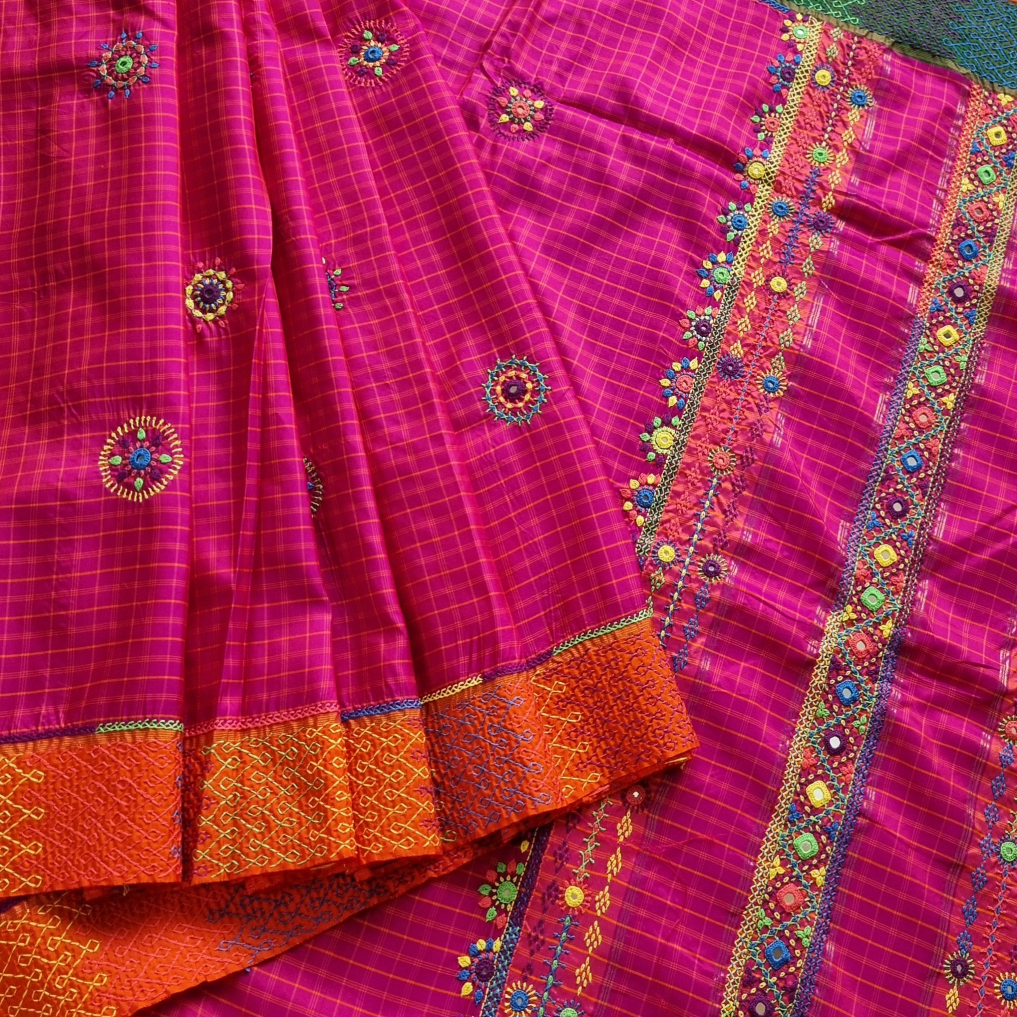 Khushi - Lambani X Kanjivaram Silk Ganga Jamuna