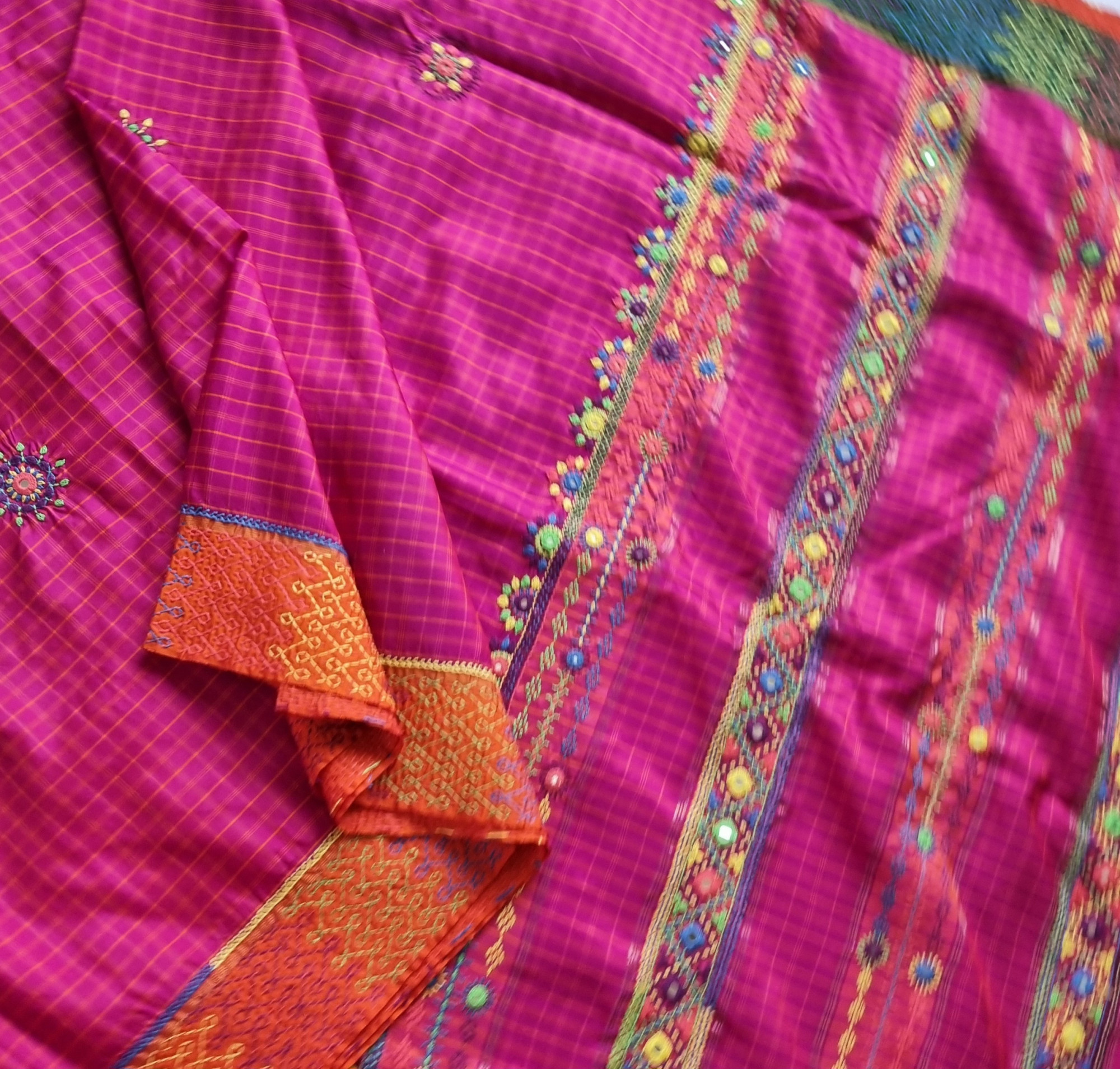 Khushi - Lambani X Kanjivaram Silk Ganga Jamuna