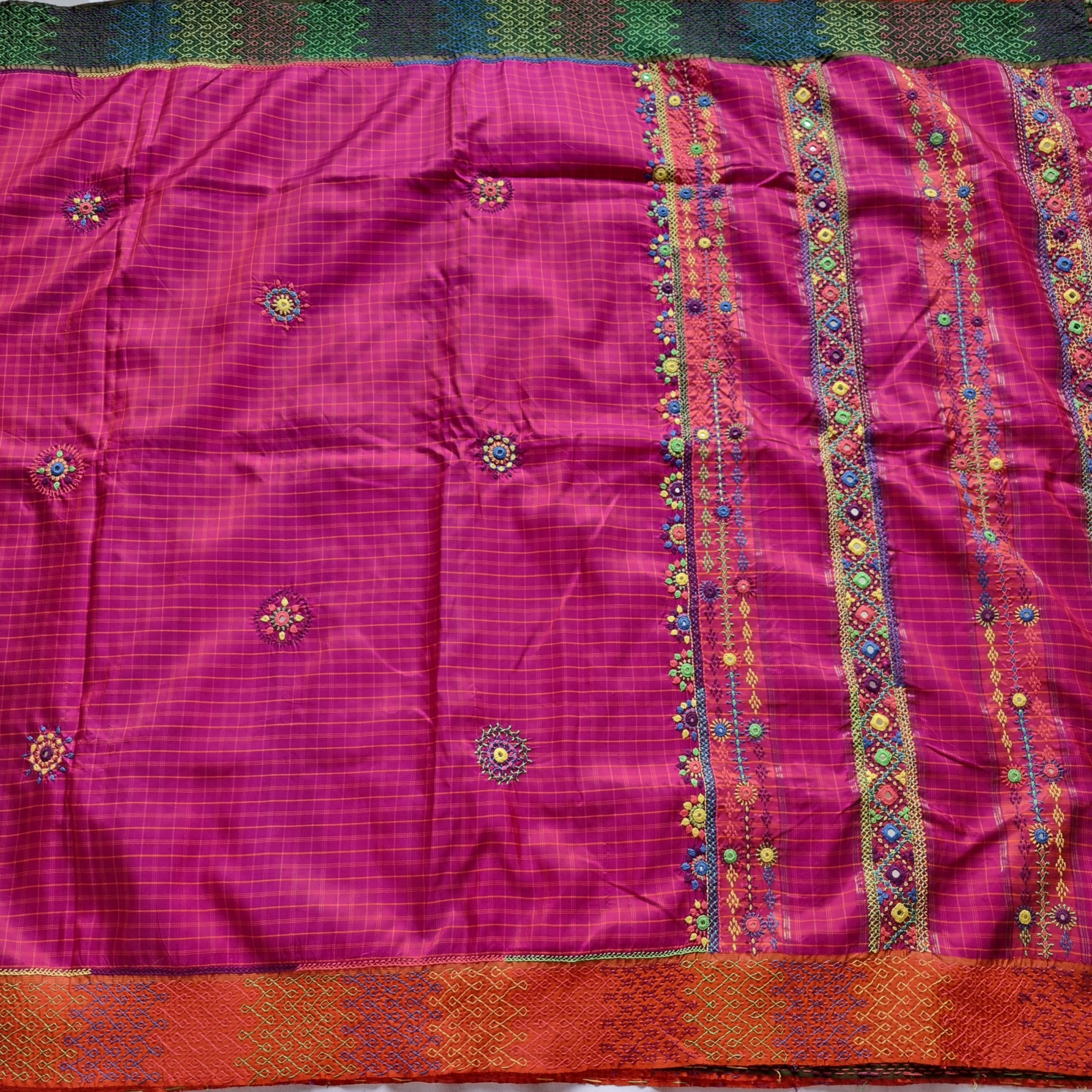 Khushi - Lambani X Kanjivaram Silk Ganga Jamuna