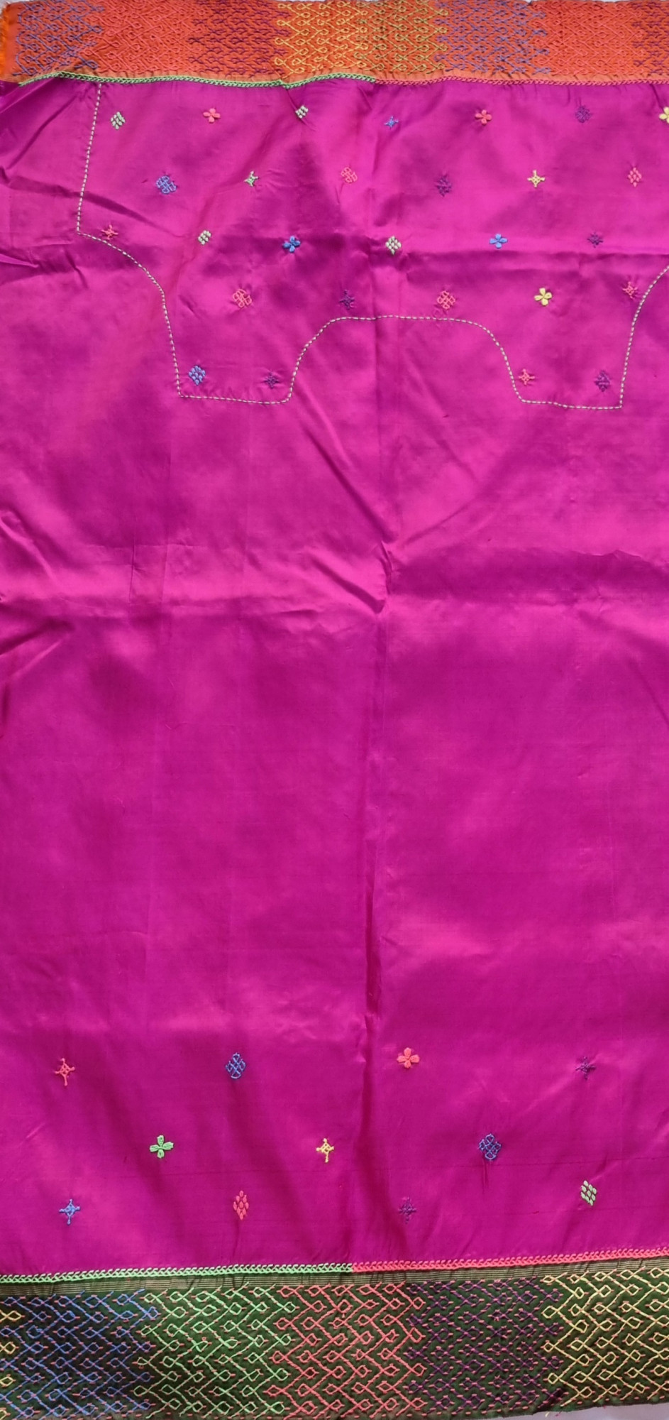 Khushi - Lambani X Kanjivaram Silk Ganga Jamuna