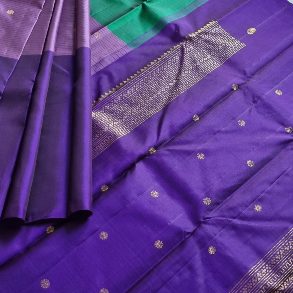 Image of Kanjivaram Silk unique Mubbagam