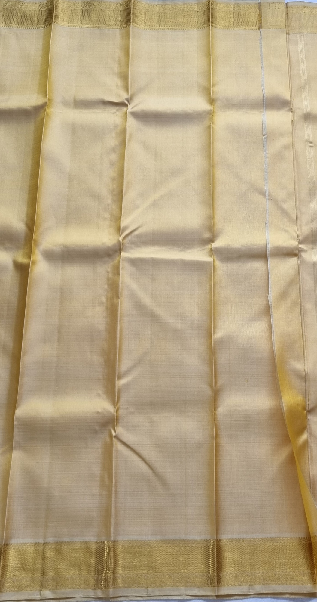 Kanjivaram Silk golden  with buttas