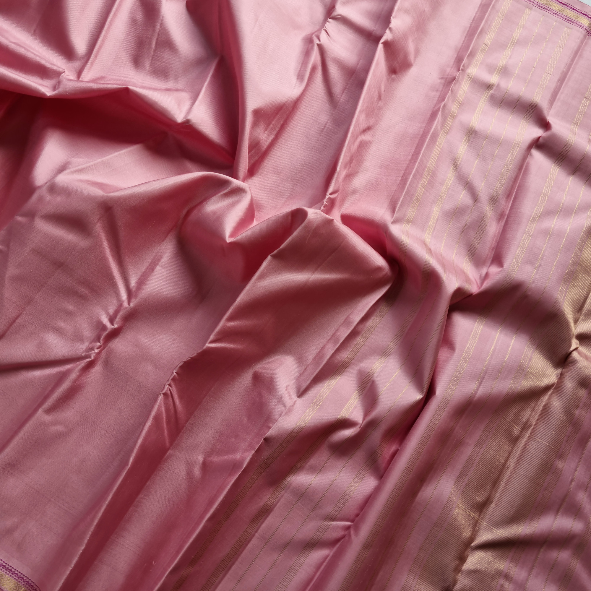 Kanjivaram Silk pastel pink