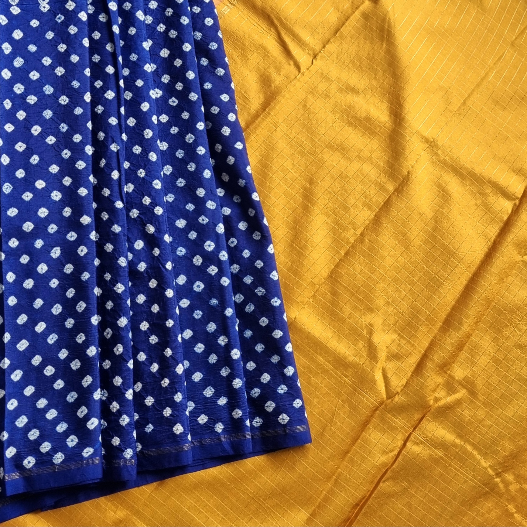 Bandhani X Kanjivaram Silk