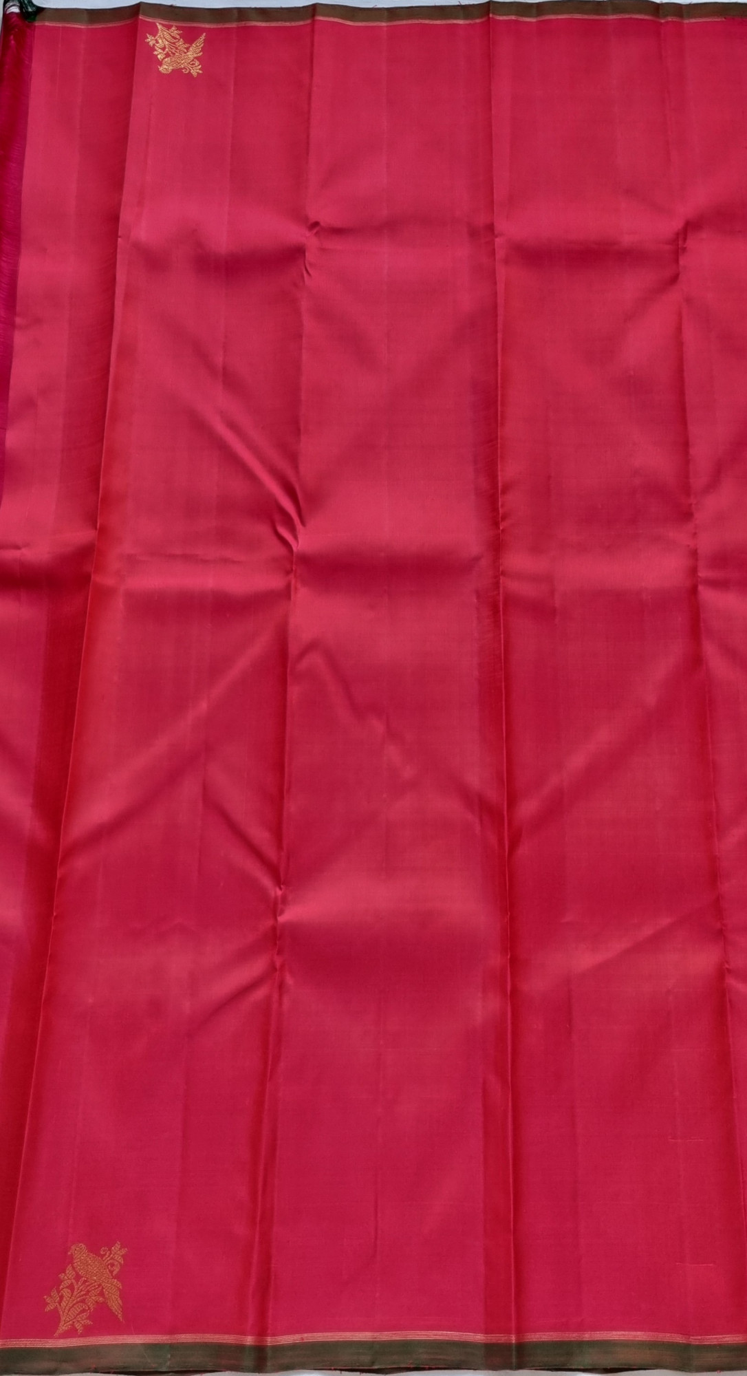 Kanjivaram Silk unique pinkish red with Kili