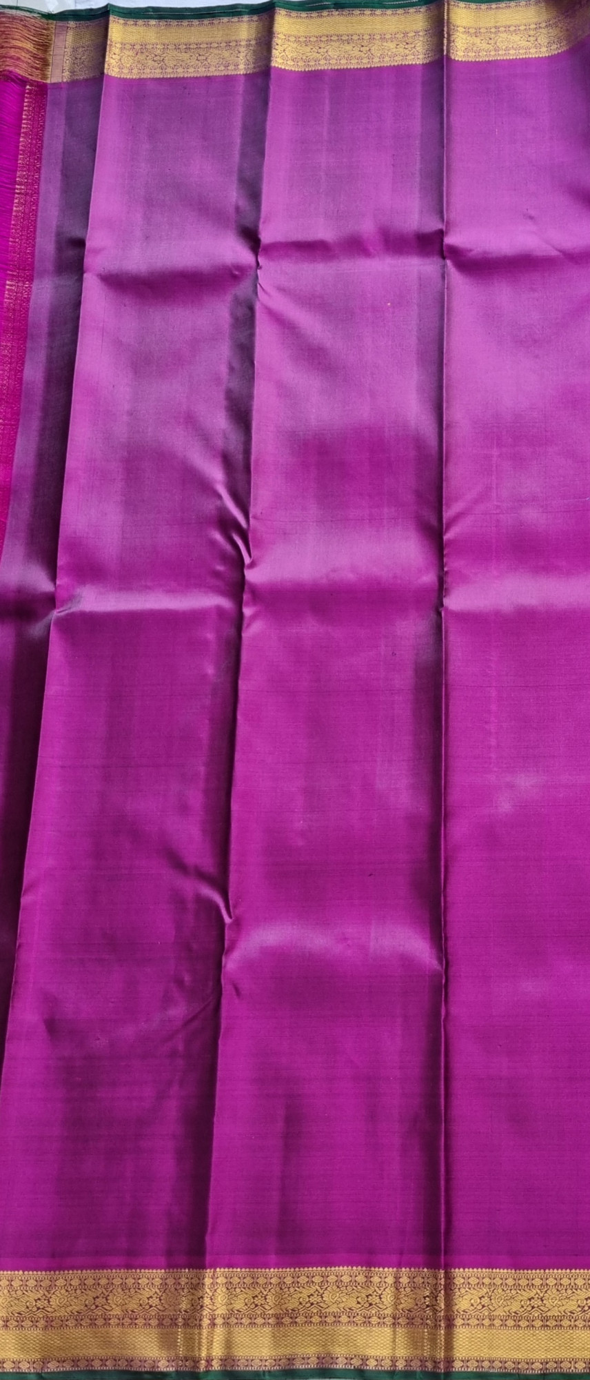 Kanjivaram Silk Mehendi with Gandaberunda
