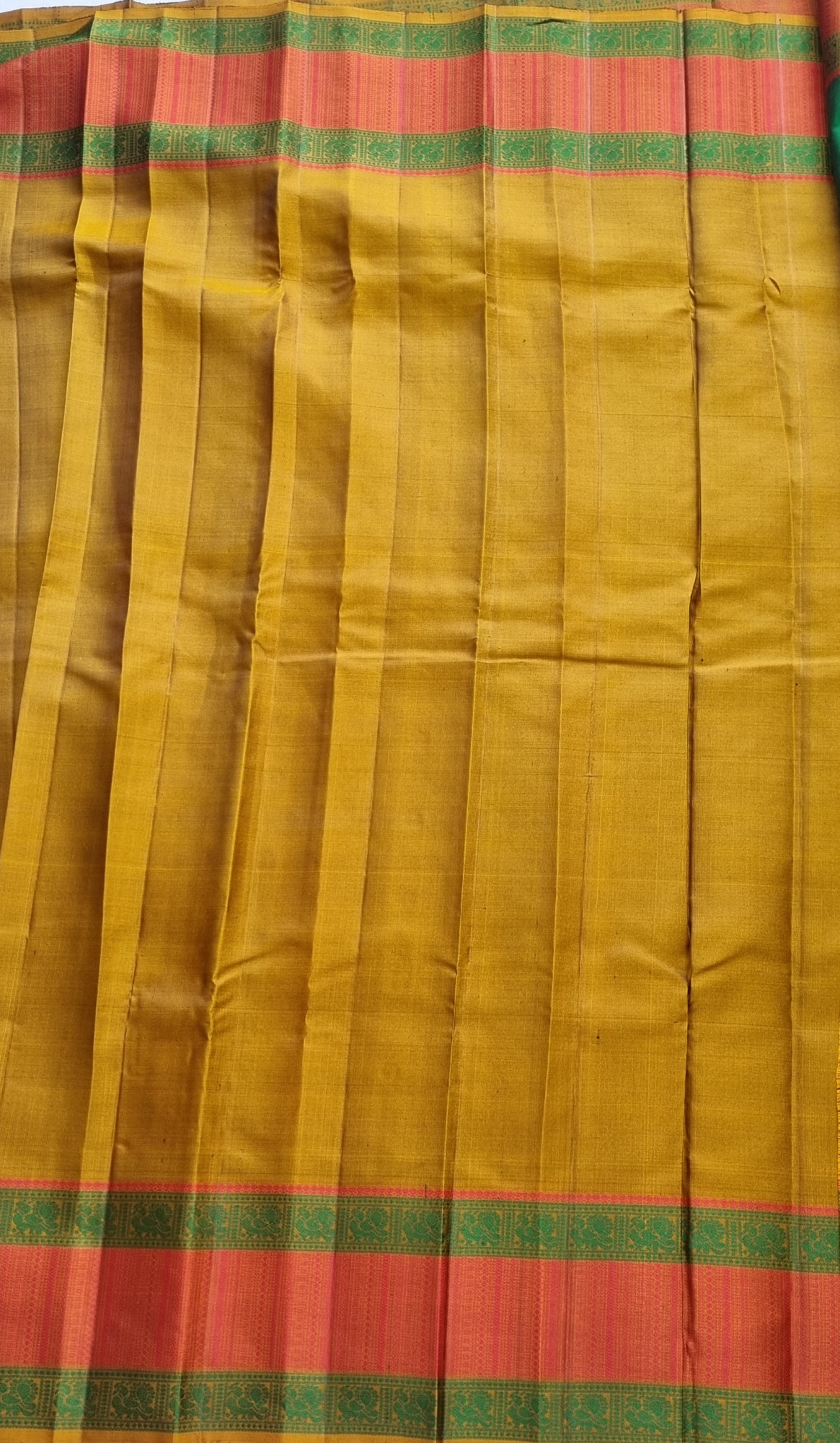 Kanjivaram Silk gorgeous green threadwork