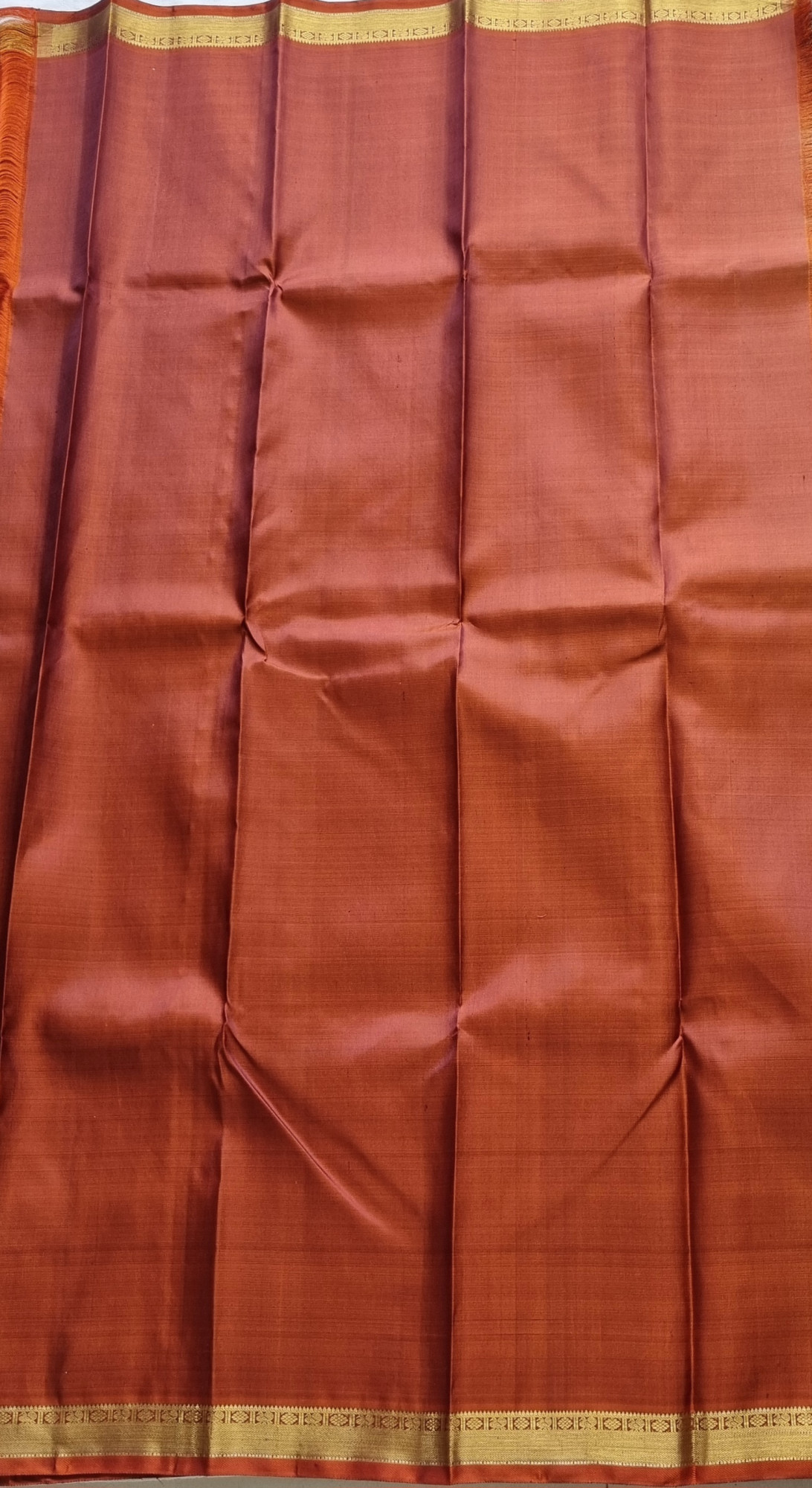 Kanjivaram Silk umber brown