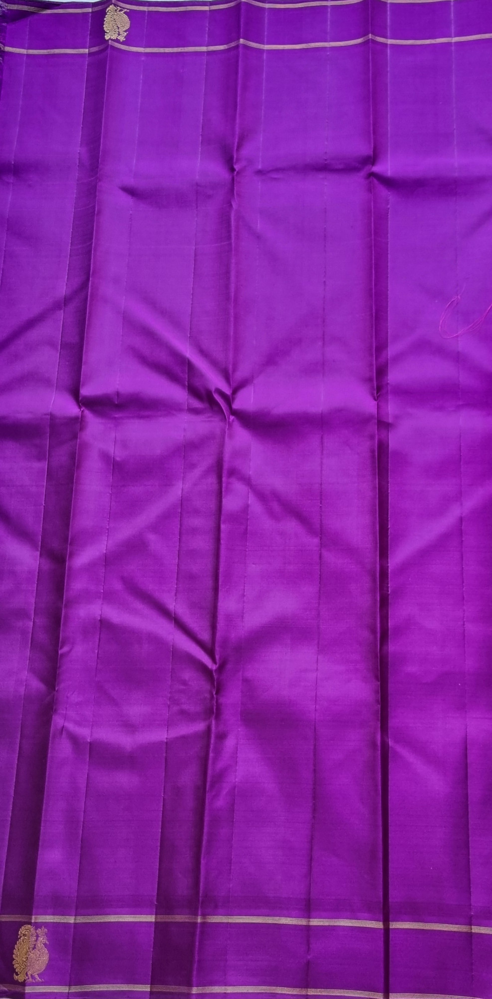 Kanjivaram Silk deep Vadamalli purple